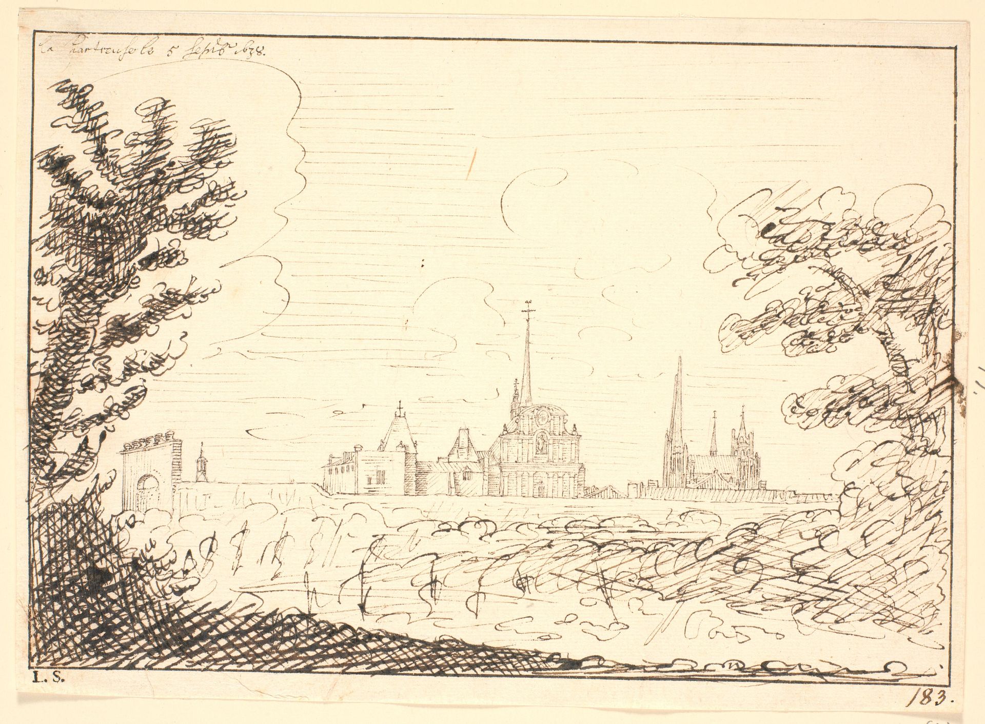 Prospekt af Notre-Dame-de-la-Miséricorde, Bordeaux by Hem