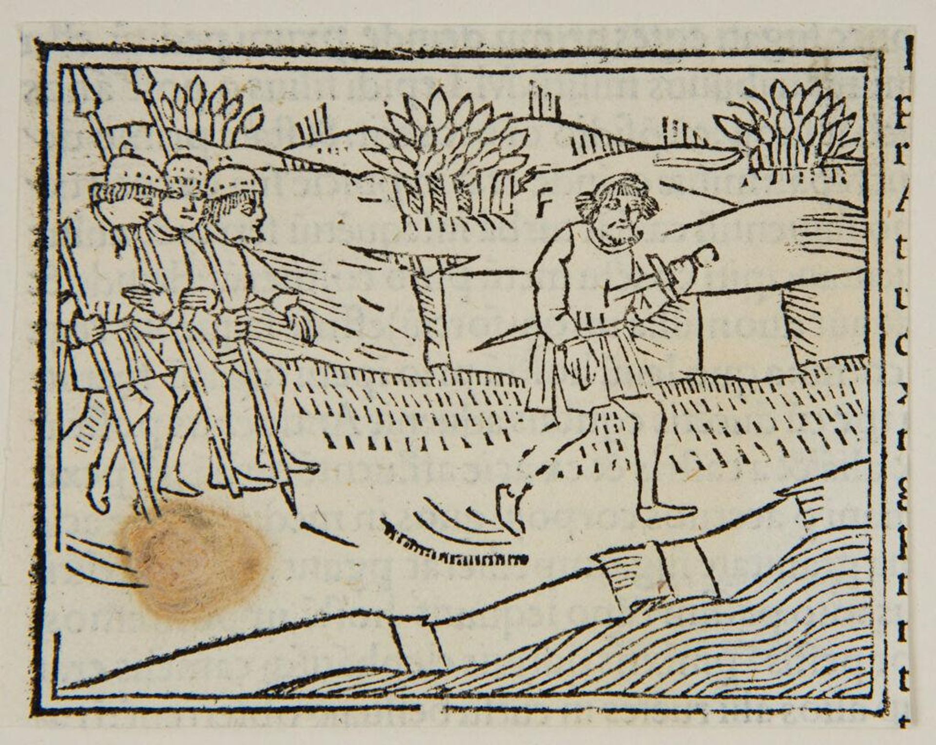 Book XXXVII.46.  Damocritus, the Aetolian general, kills himself {Quarte Decadis Liber Septimus p. CCXXVI verso} by Anonymous
