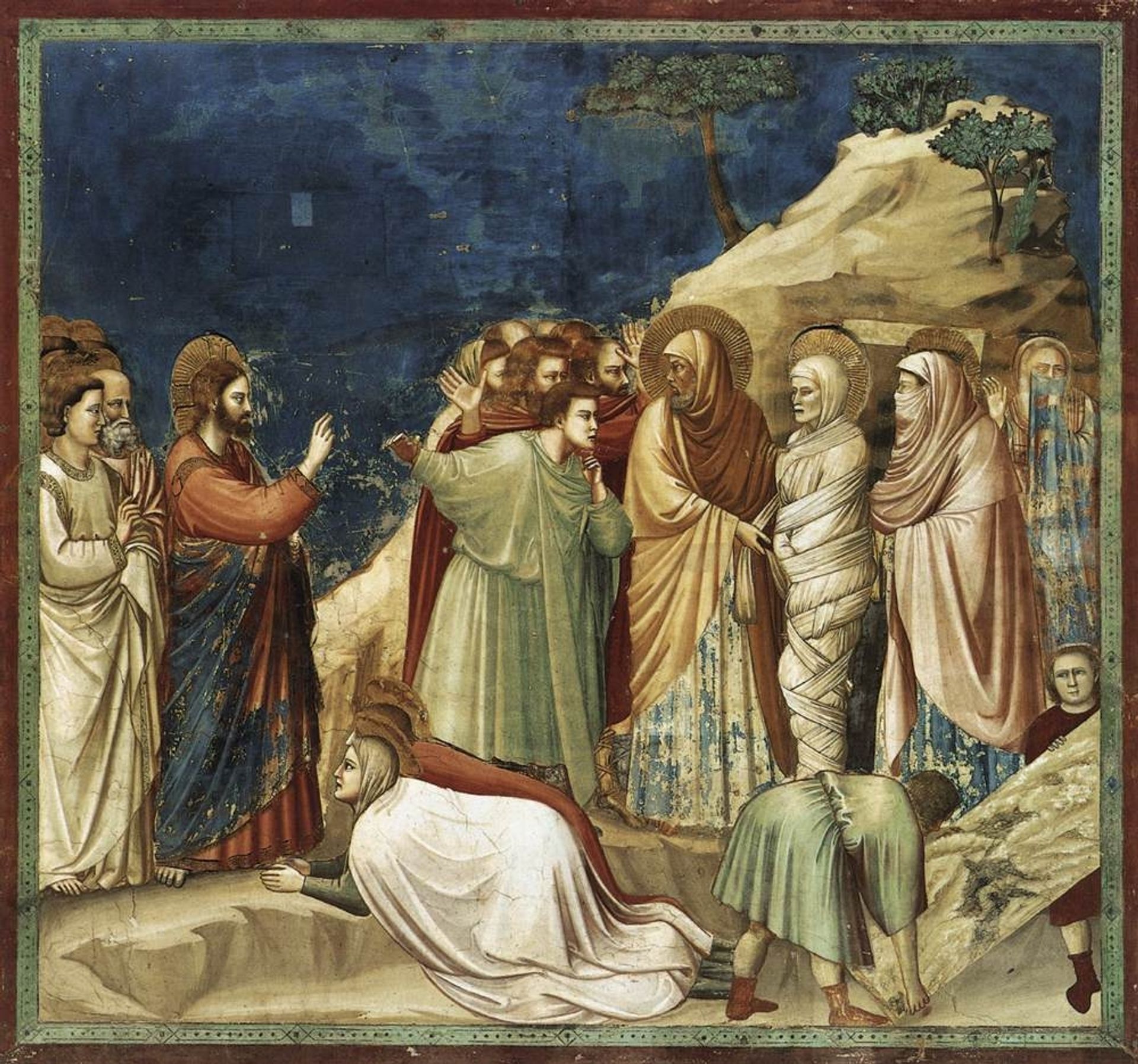 Raising of Lazarus by Giotto