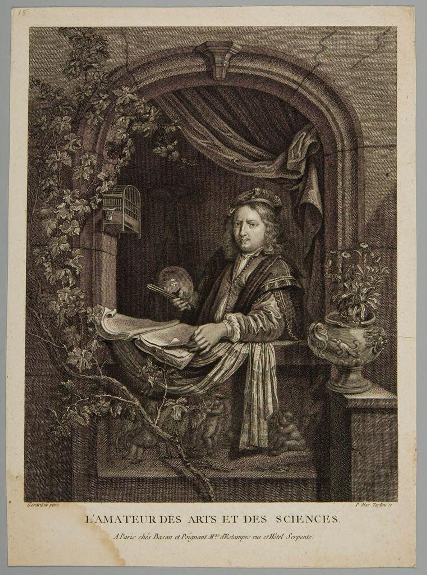 Gerard Dou at the Window by Pierre Alexandre Tardieu