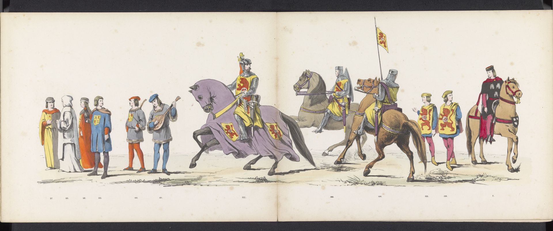 Maskerade van de Leidse studenten, 1865 (plaat 8) by Jan Daniël Cornelis Carel Willem baron de Constant Rebecque