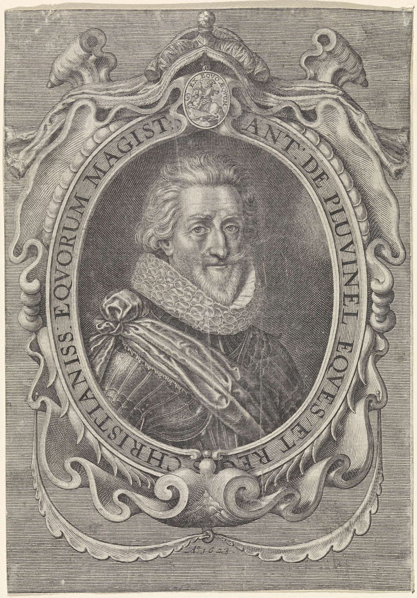 Portret van Antoine de Pluvinel by Simon van de Passe