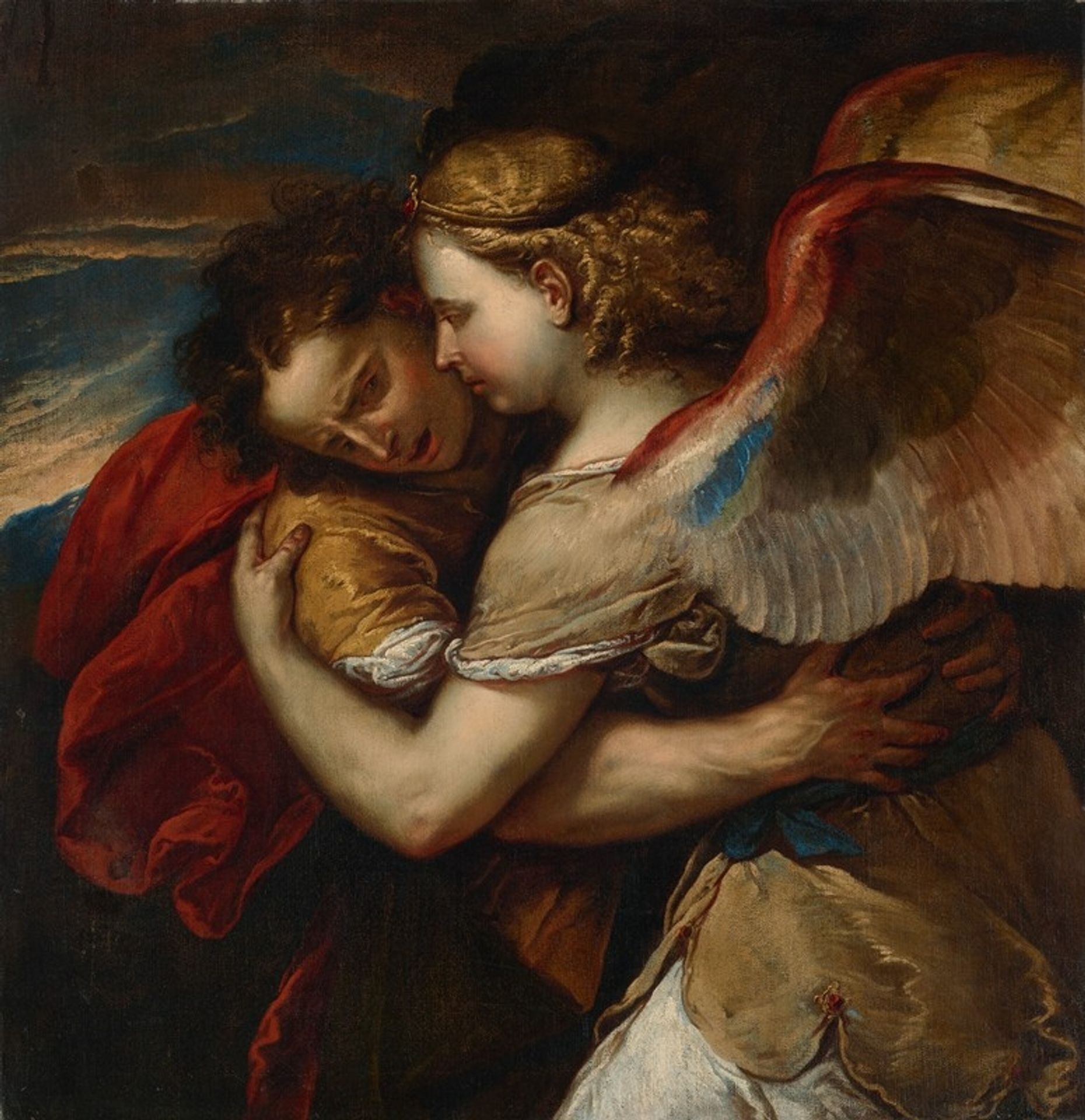 Jacob wrestling the Angel by Luca Giordano