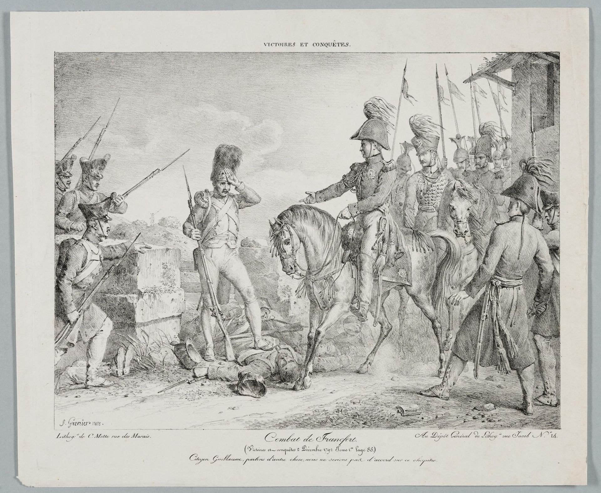 Battle of Frankfurt by Francisque-Martin-FranÃ§ois Grenier de Saint-Martin