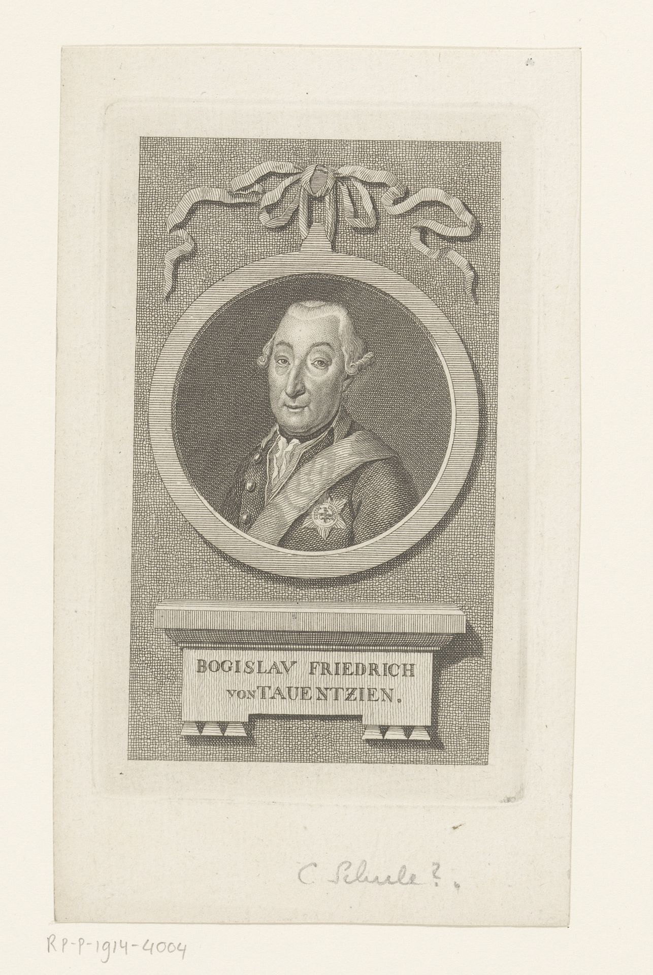 Bogislav Friedrich von Tauentzien by Christian Schule