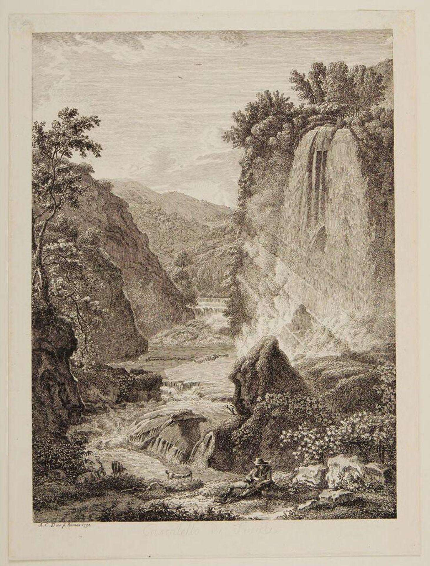 Cascatella di Tivoli by Albert Christoph Dies