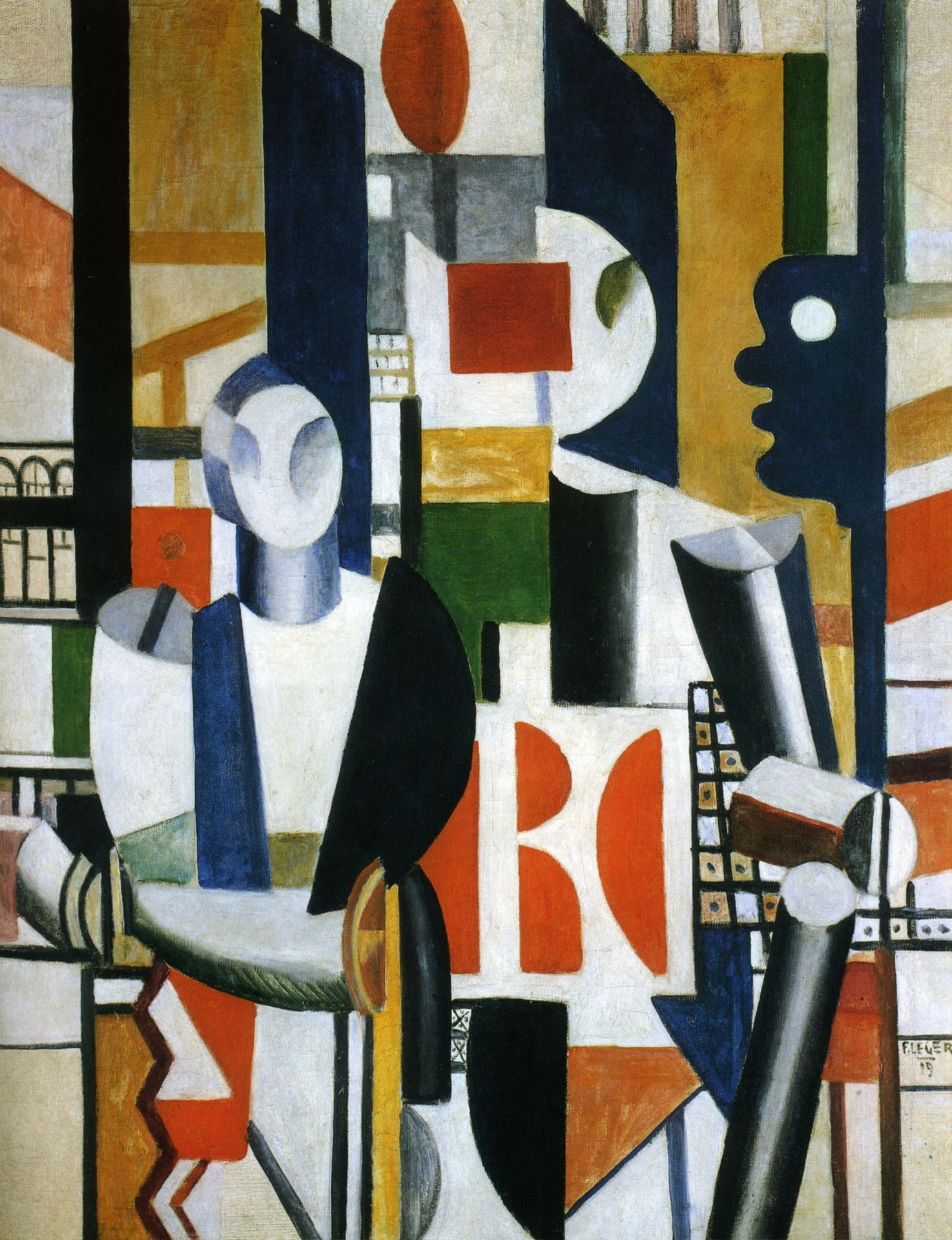 Men in the city by Fernand Léger