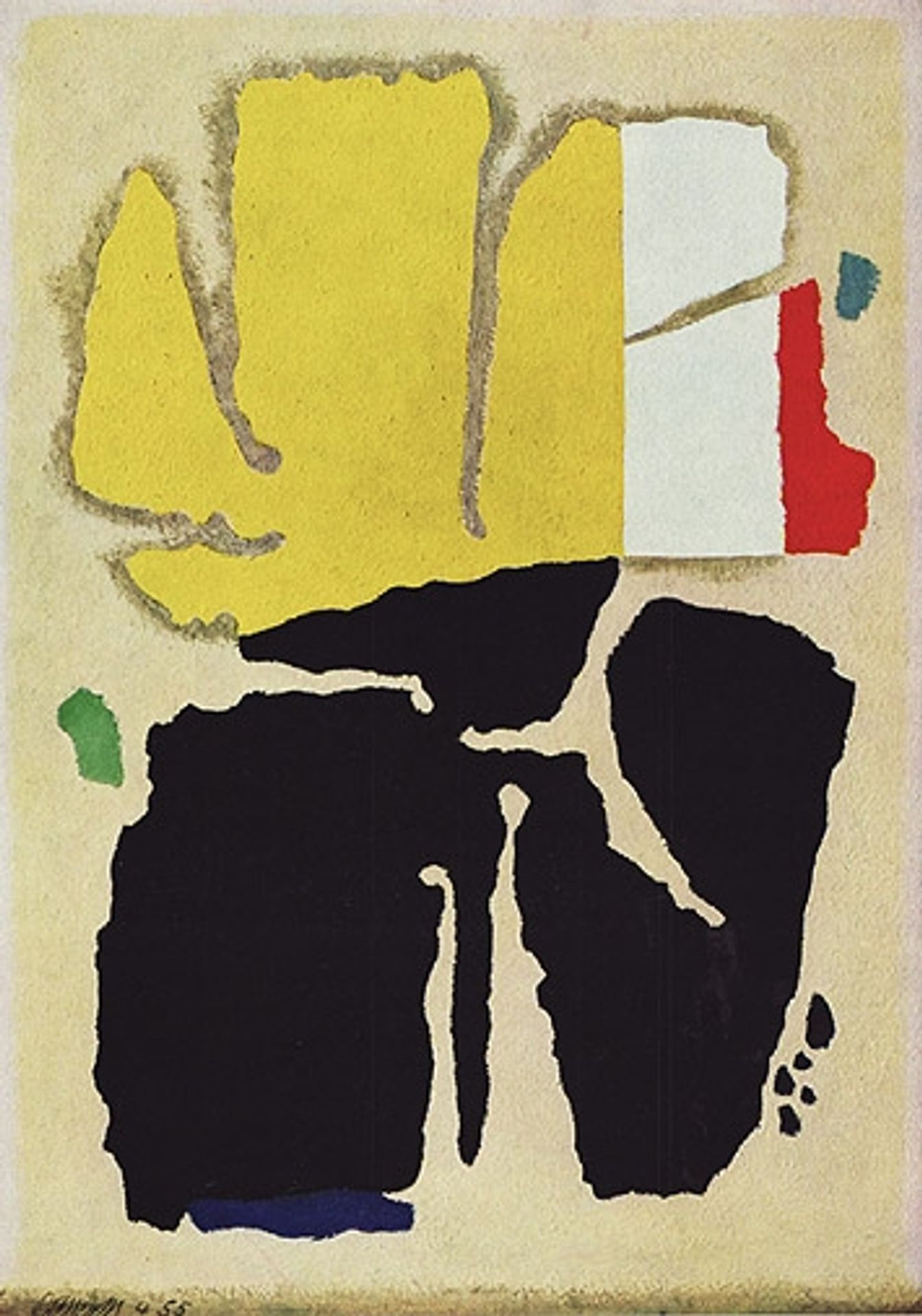 Aru with Yellow by Willi Baumeister