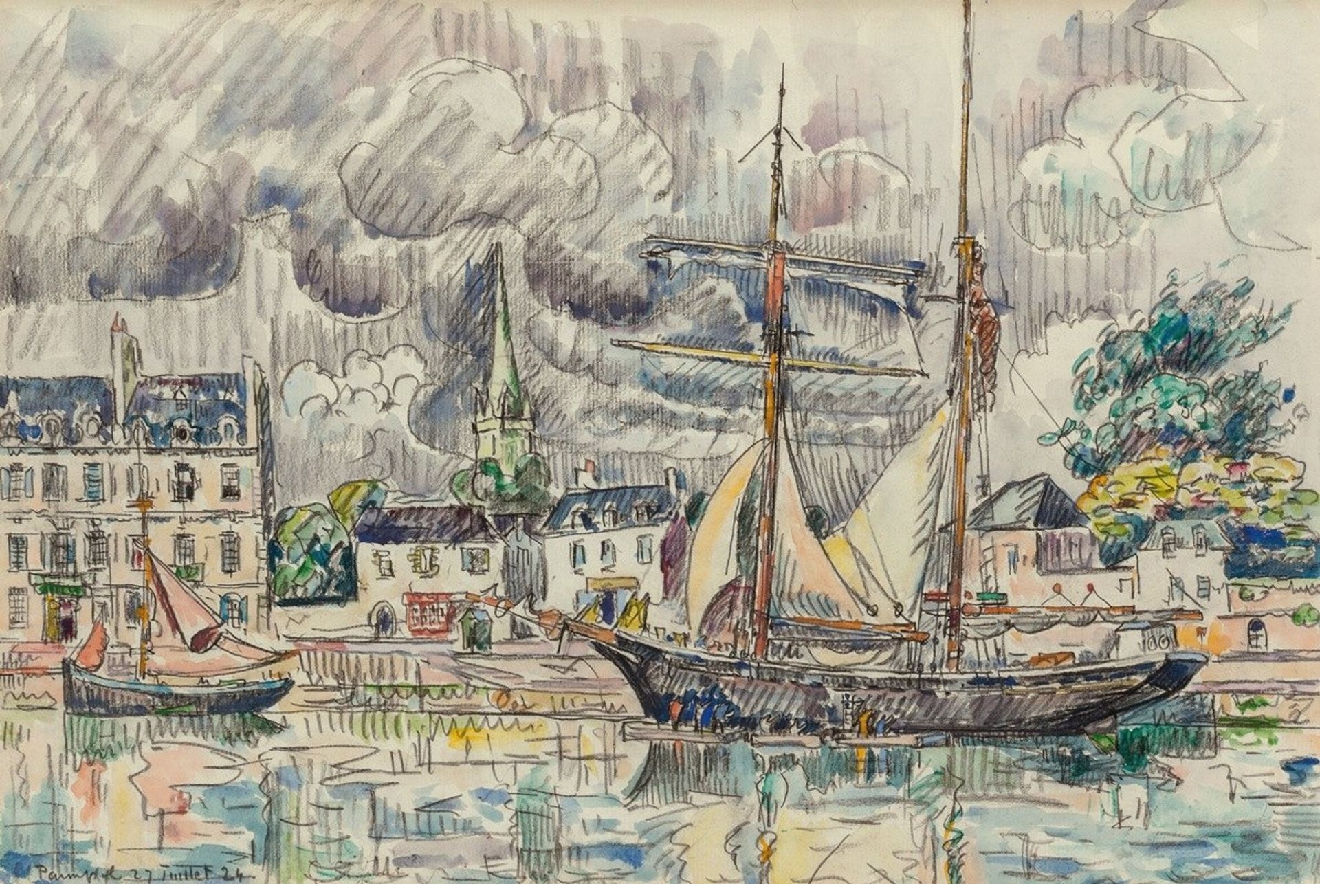 Le port de Paimpol by Paul Signac