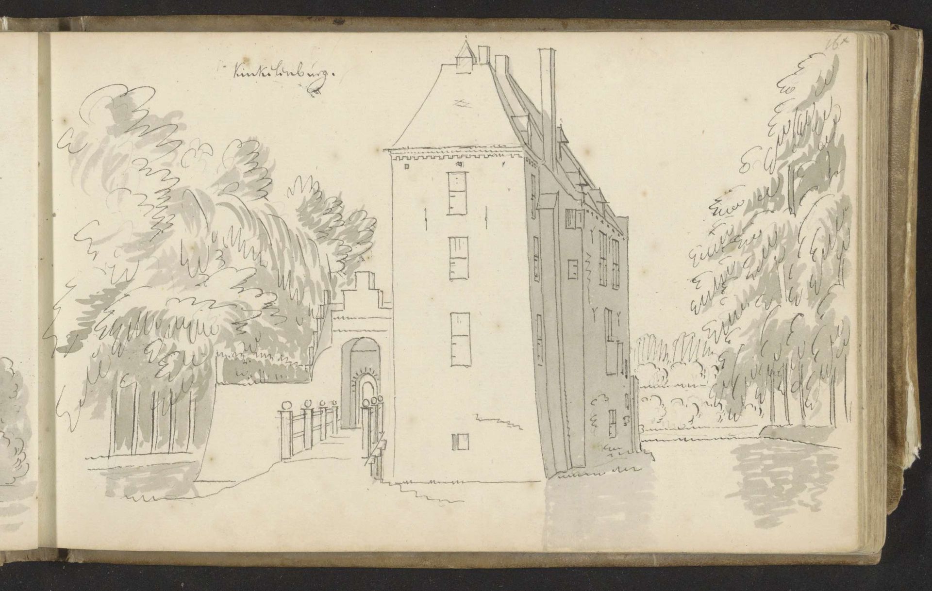 Kasteel Kinkelenburg te Bemmel by Abraham de (II) Haen