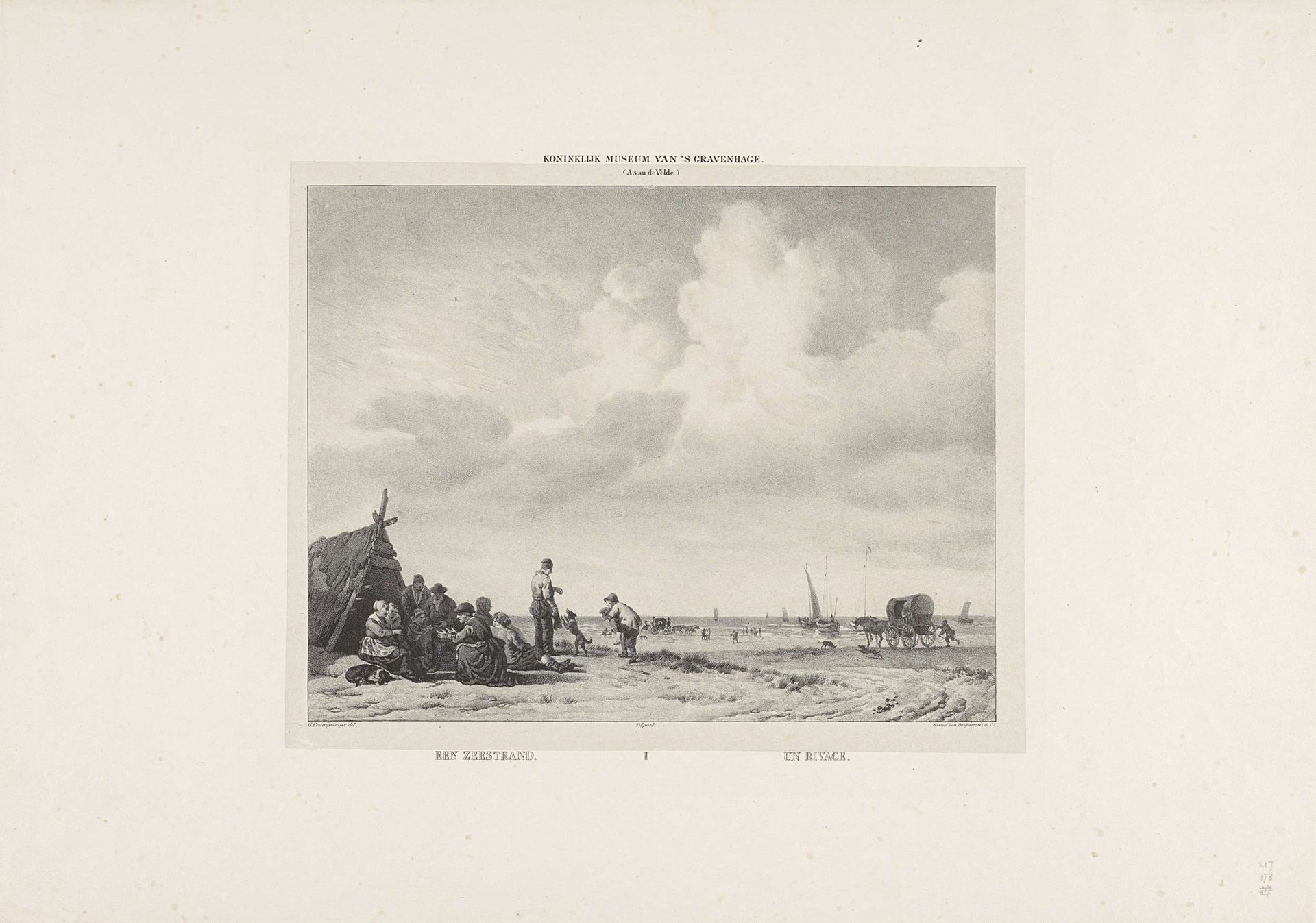 Strandgezicht by Gijsbertus Craeyvanger