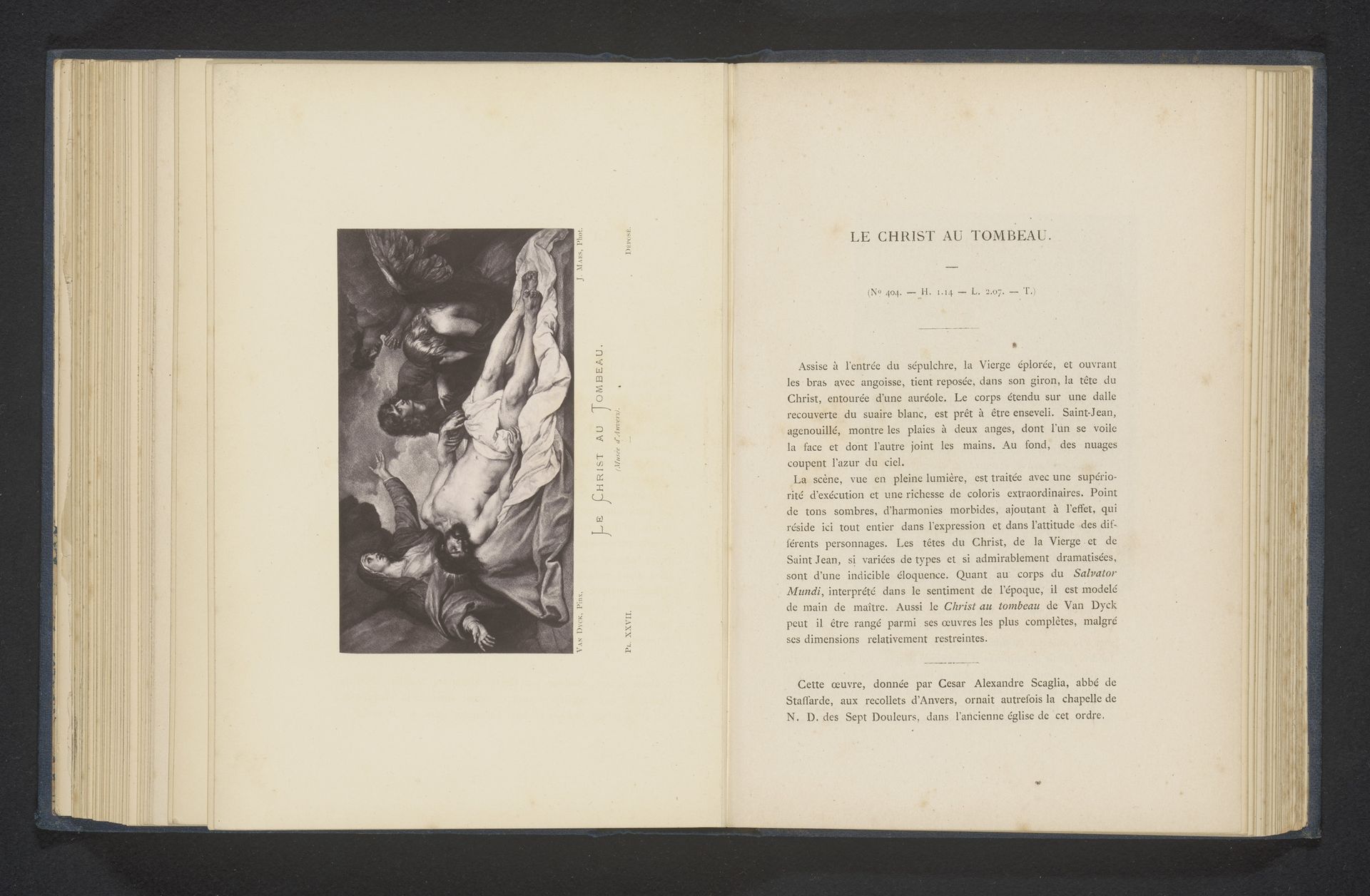 Reproductie van De Bewening van Christus door Anthony van Dyck by Joseph Maes