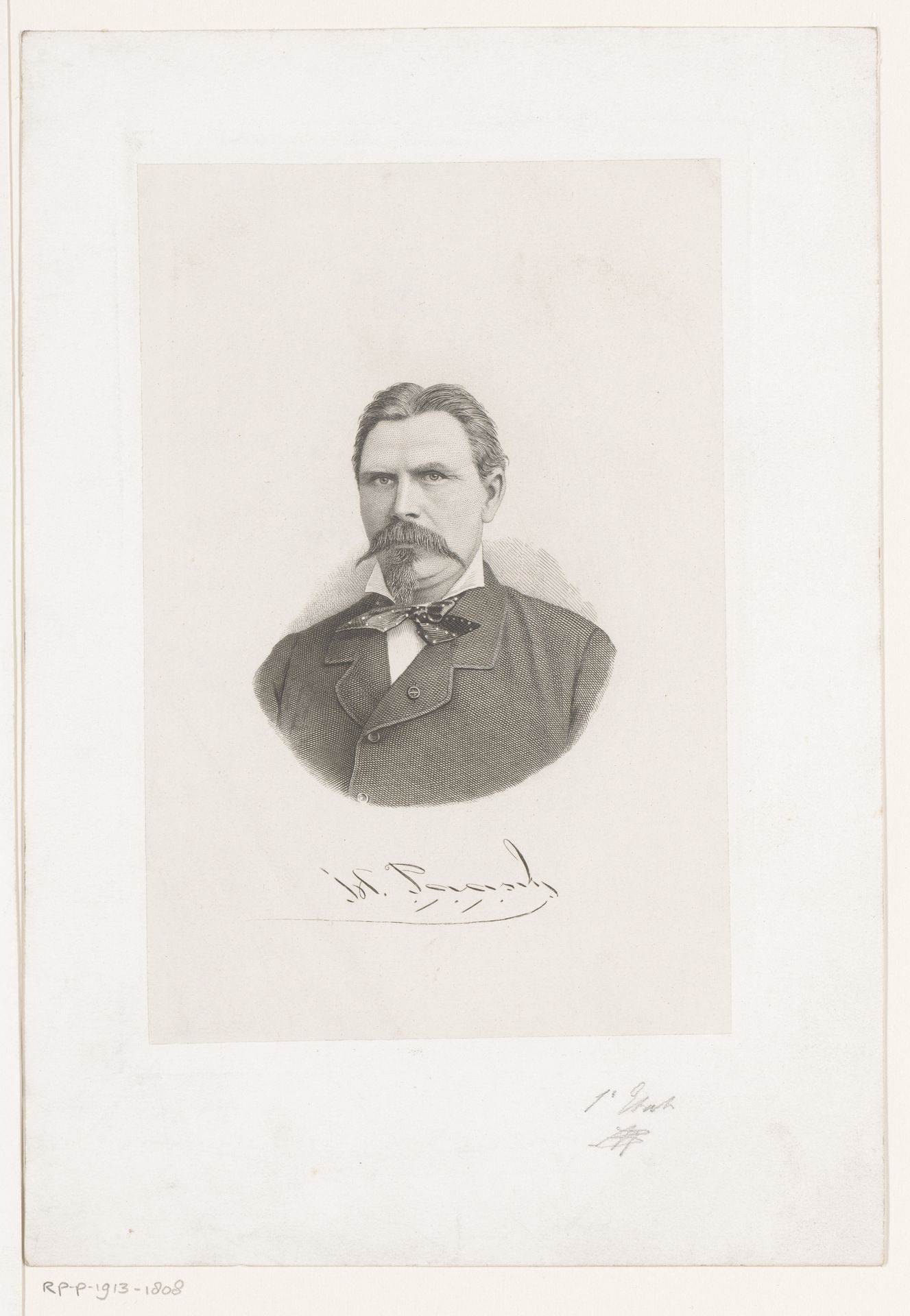 Portret van Heinrich Paasch by Jean Baptiste Pierre Michiels