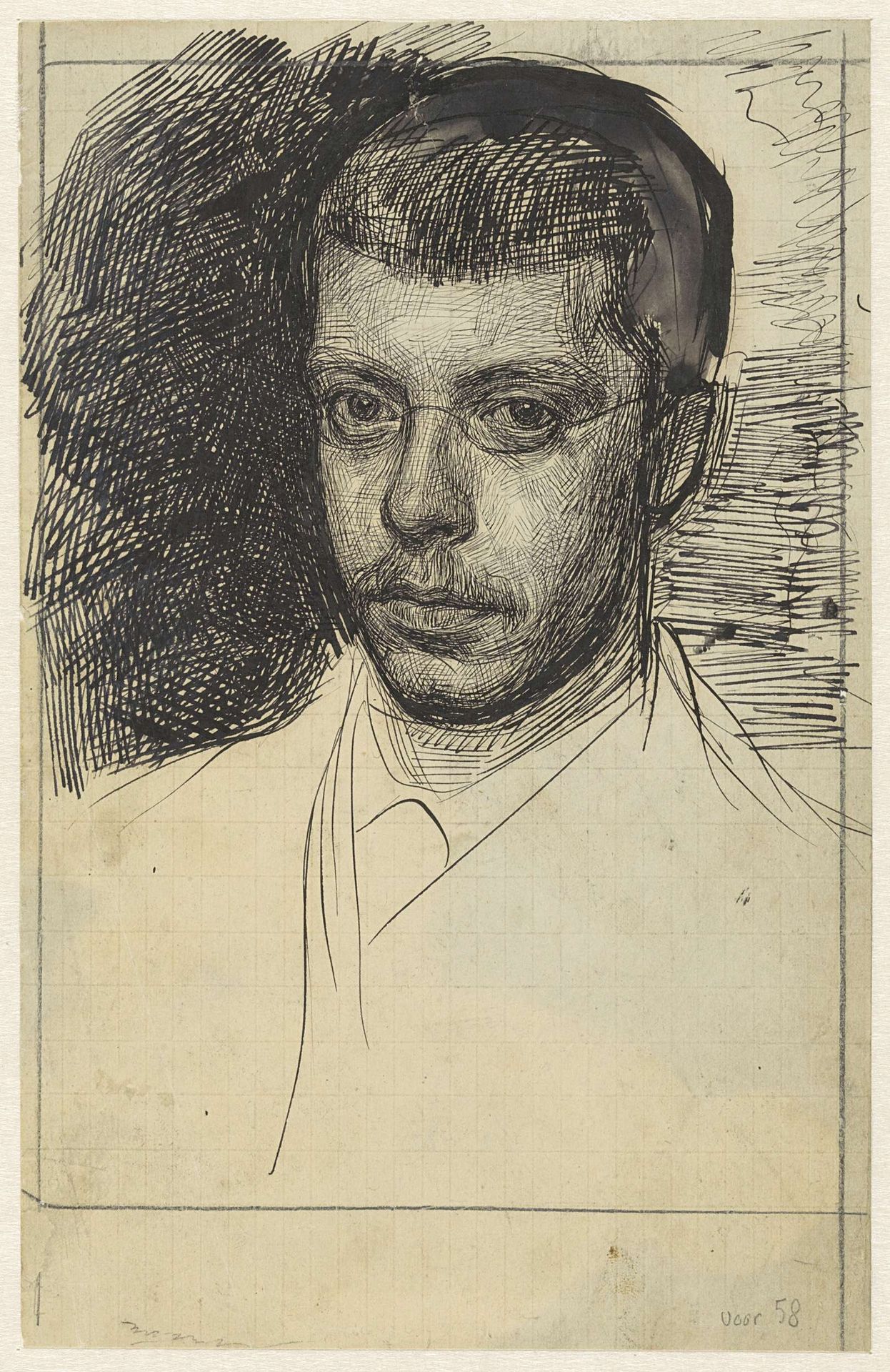 Portret van Ch. M. van Deventer by Jan Veth