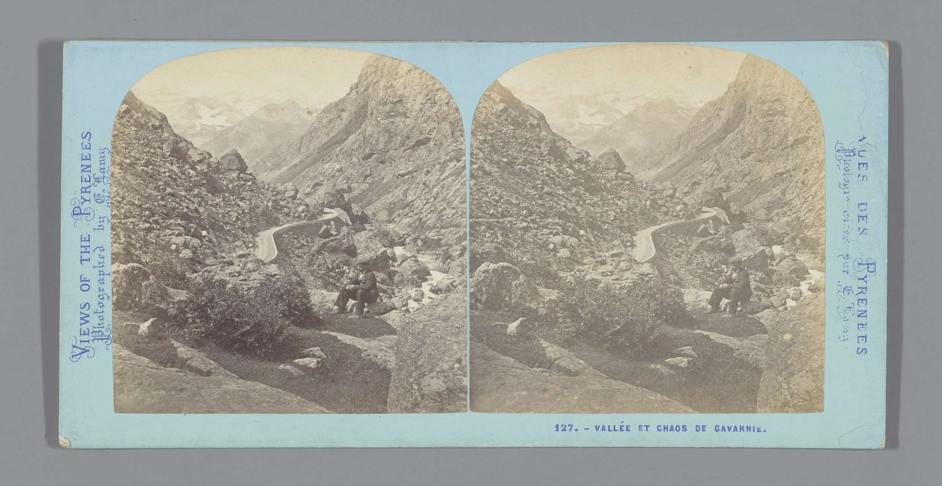 Gezicht op een vallei nabij Gavarnie by Ernest Eléonor Pierre Lamy