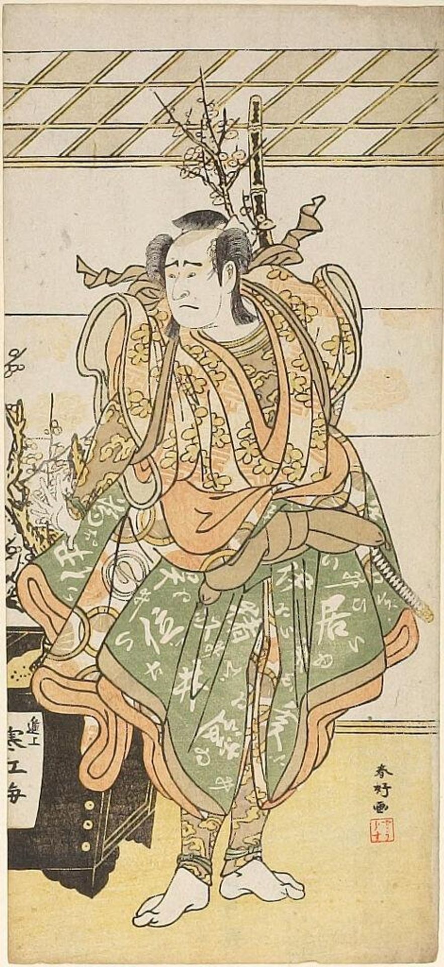 ACTOR FACES LEFT by Katsukawa ShunkÅ