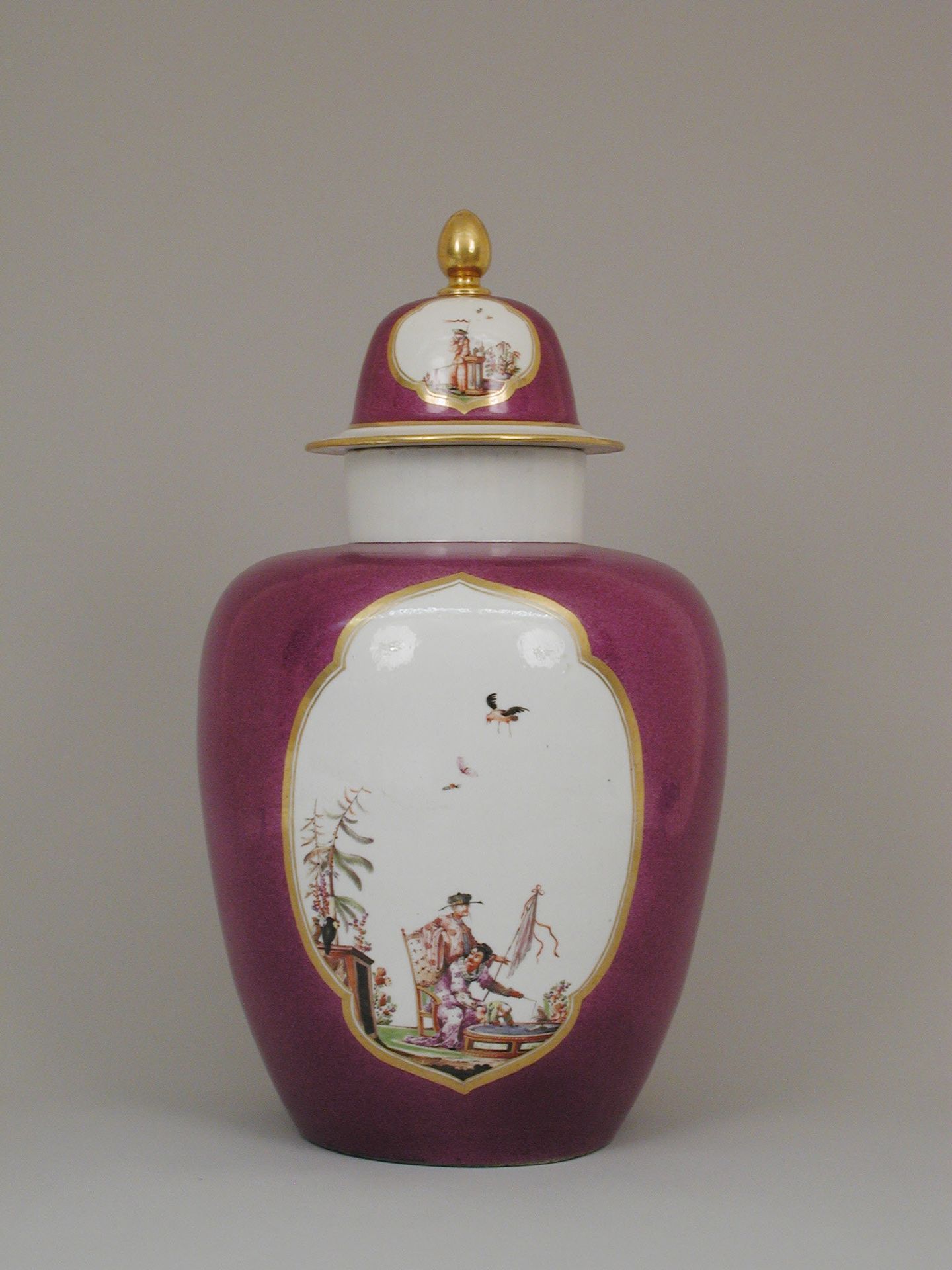 Vase with cover by Meissen Manufactory