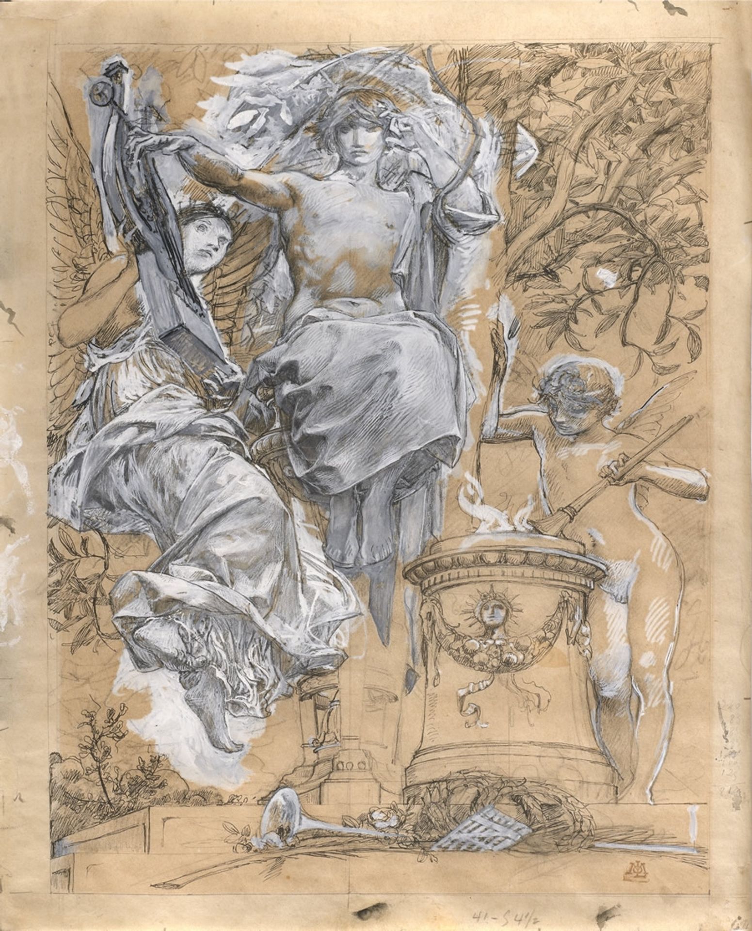 Illustration project for the ‘ Trophées’ of José Maria de Heredia by Luc-Olivier Merson