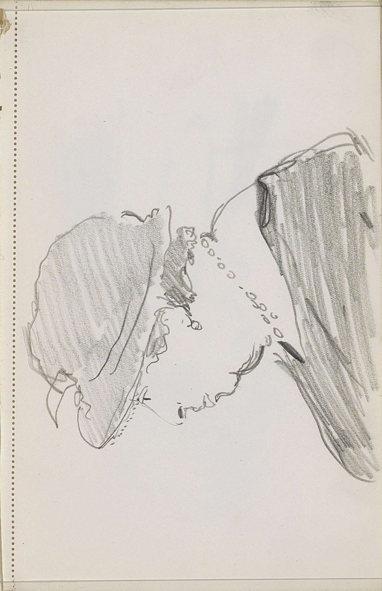 Portret van een vrouw met een parelketting en hoed by Cornelis Vreedenburgh
