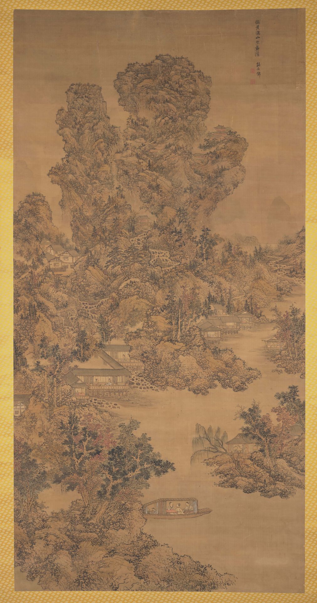 Chinese Landscape after Huang Gongwang by Shi Wenjing