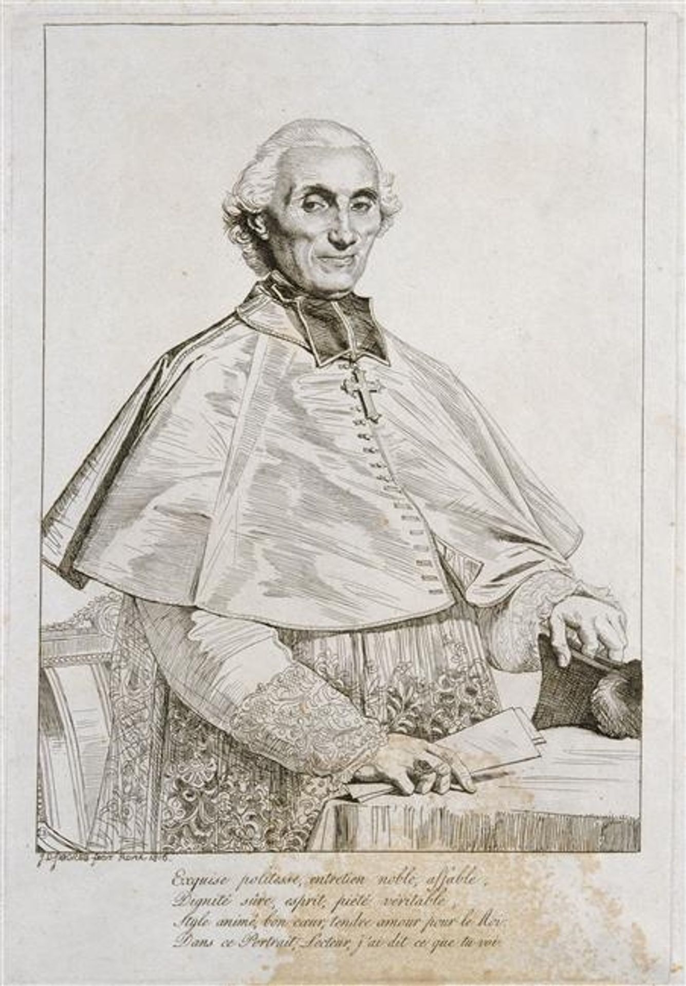 Portrait of Bishop Persigny by Jean Auguste Dominique Ingres