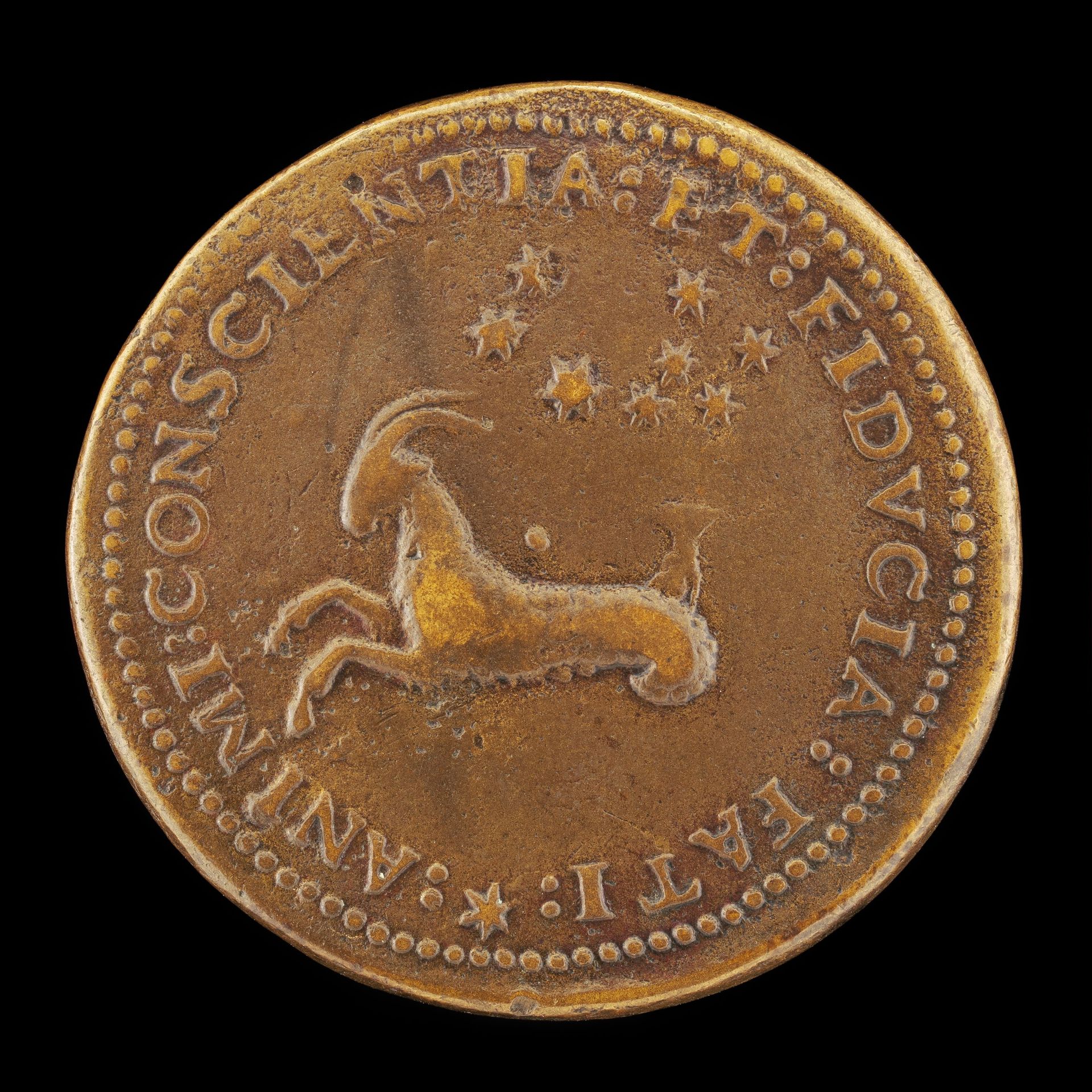 Capricorn and Stars [reverse] by Domenico di Polo de' Vetri