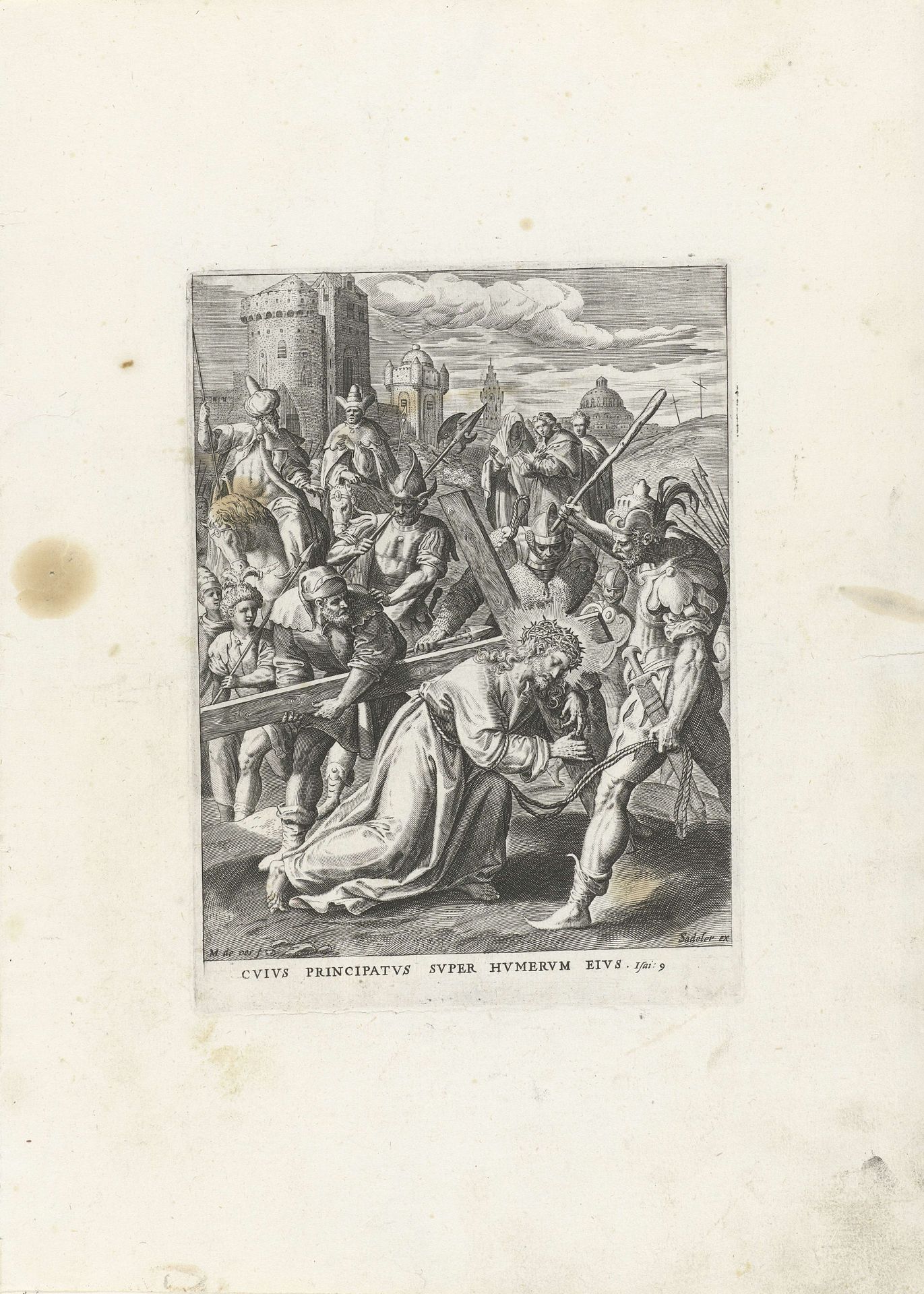 Kruisdraging by Johann Sadeler I