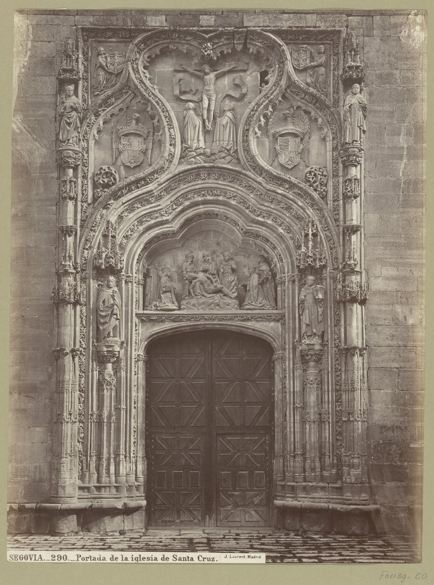 Portaal van de Santa Cruz la Real in Segovia by Juan Laurent