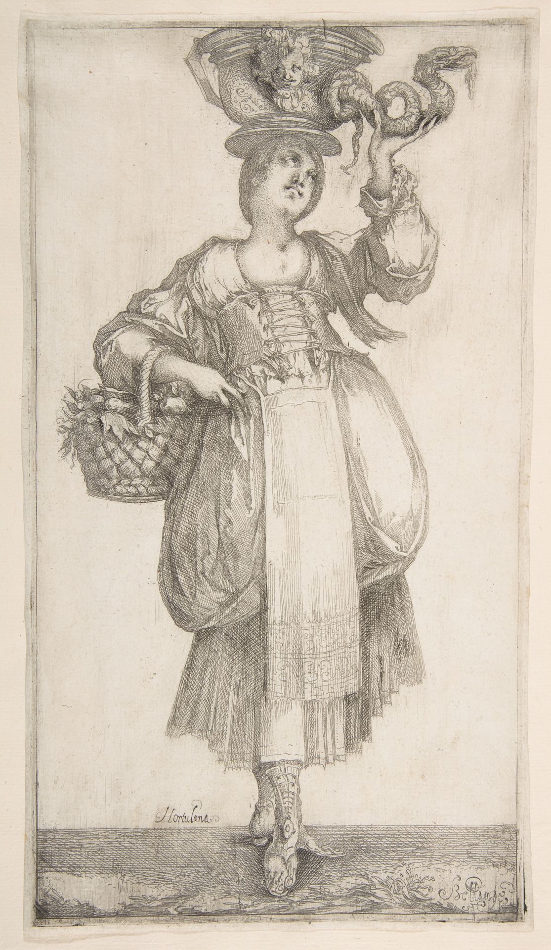 Hortulana, from Hortulanae series by Jacques Bellange