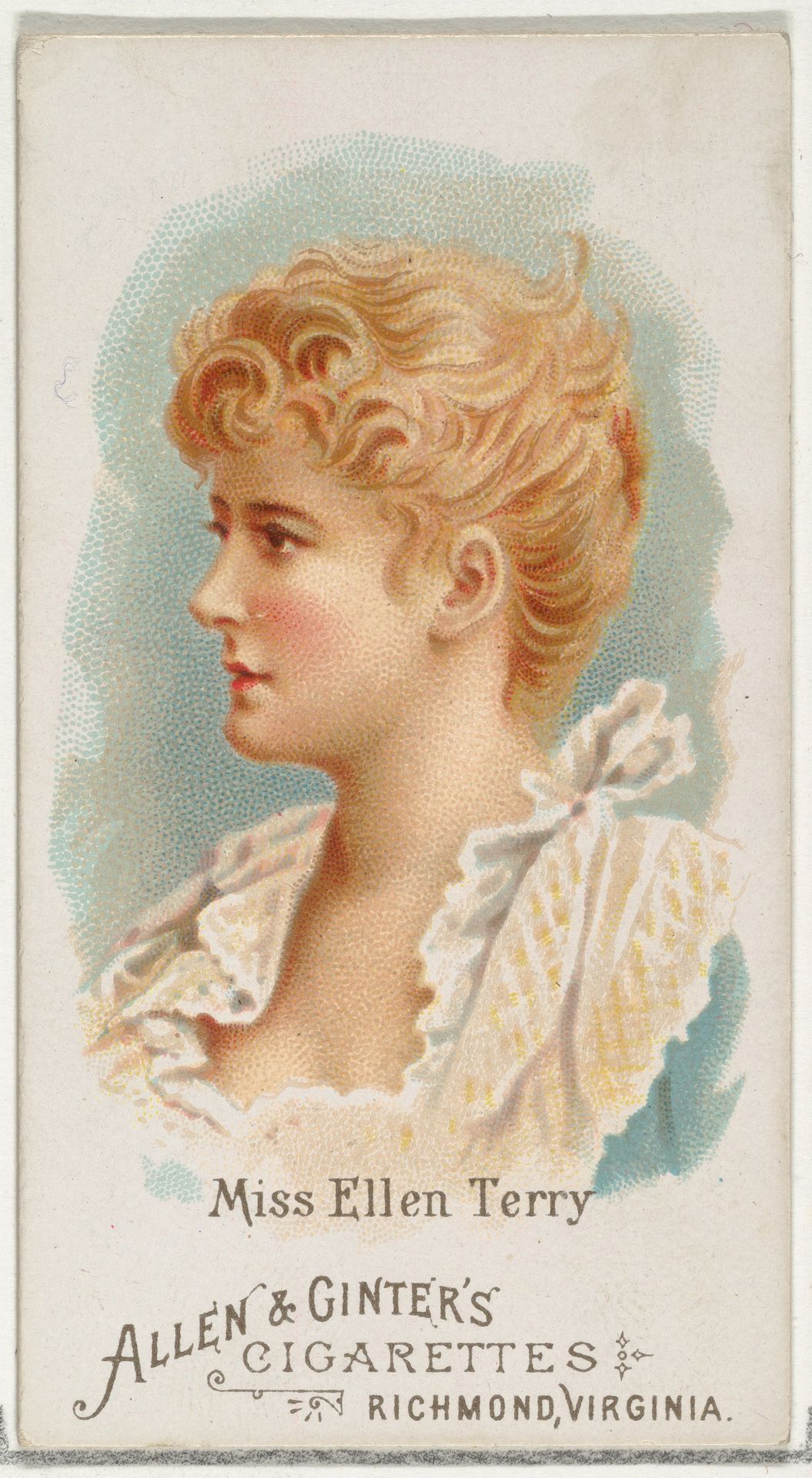 Miss Ellen Terry, from World's Beauties, Series 1 (N26) for Allen & Ginter Cigarettes by Allen & Ginter