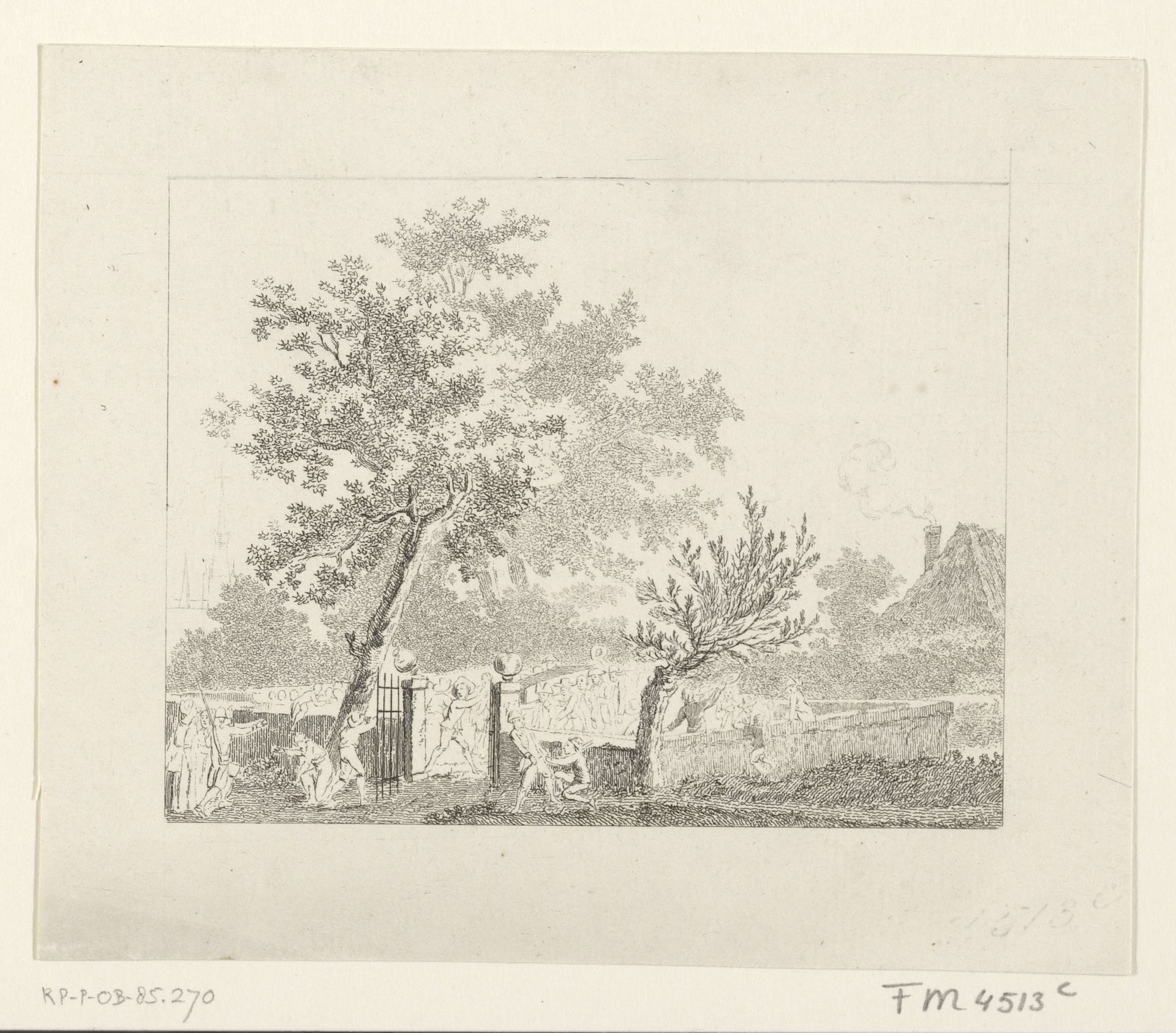 Herbegrafenis van de vrouw te Arnhem, 1783 by Mathias de Sallieth