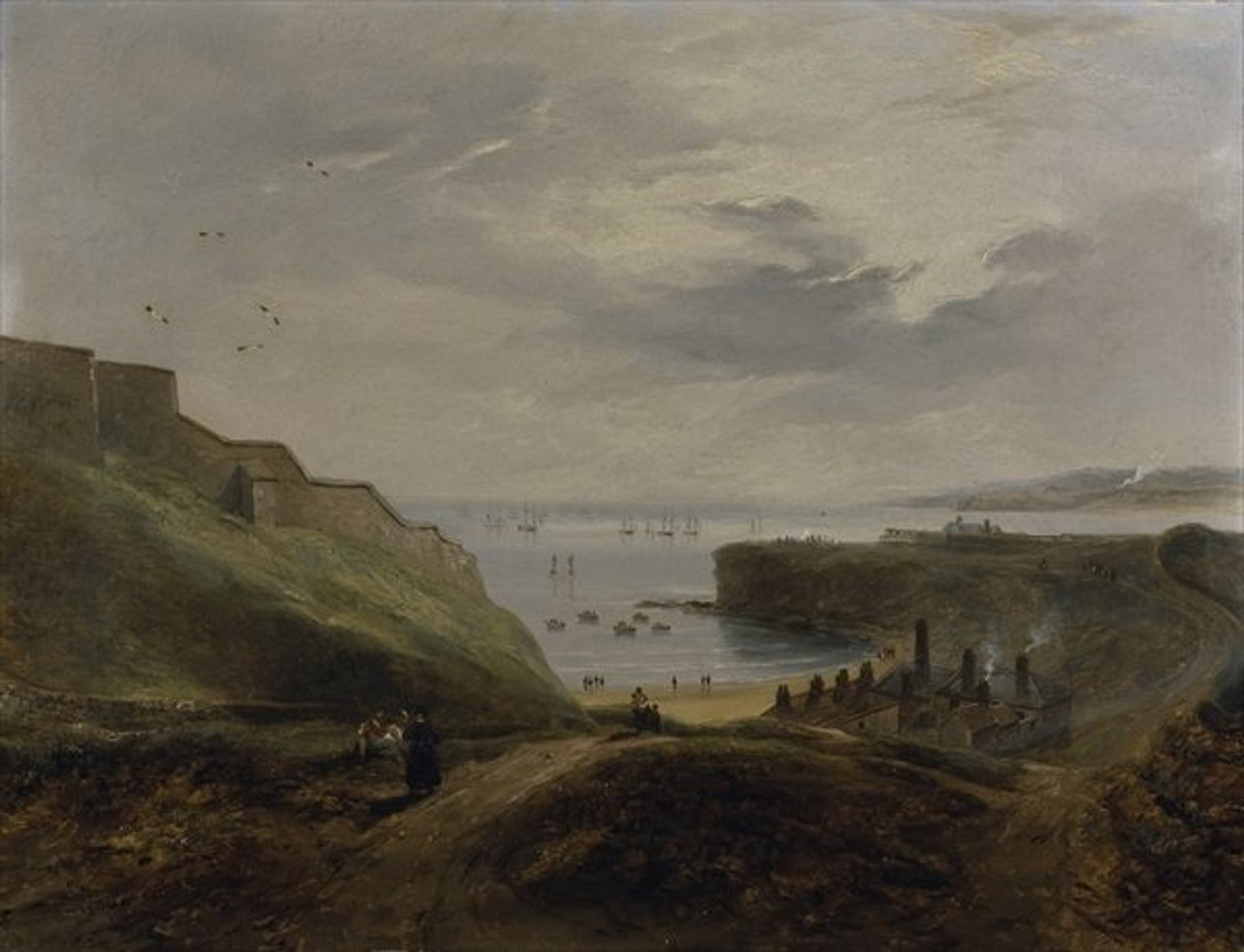 Prior's Haven, Tynemouth - Sunrise by John Wilson Carmichael