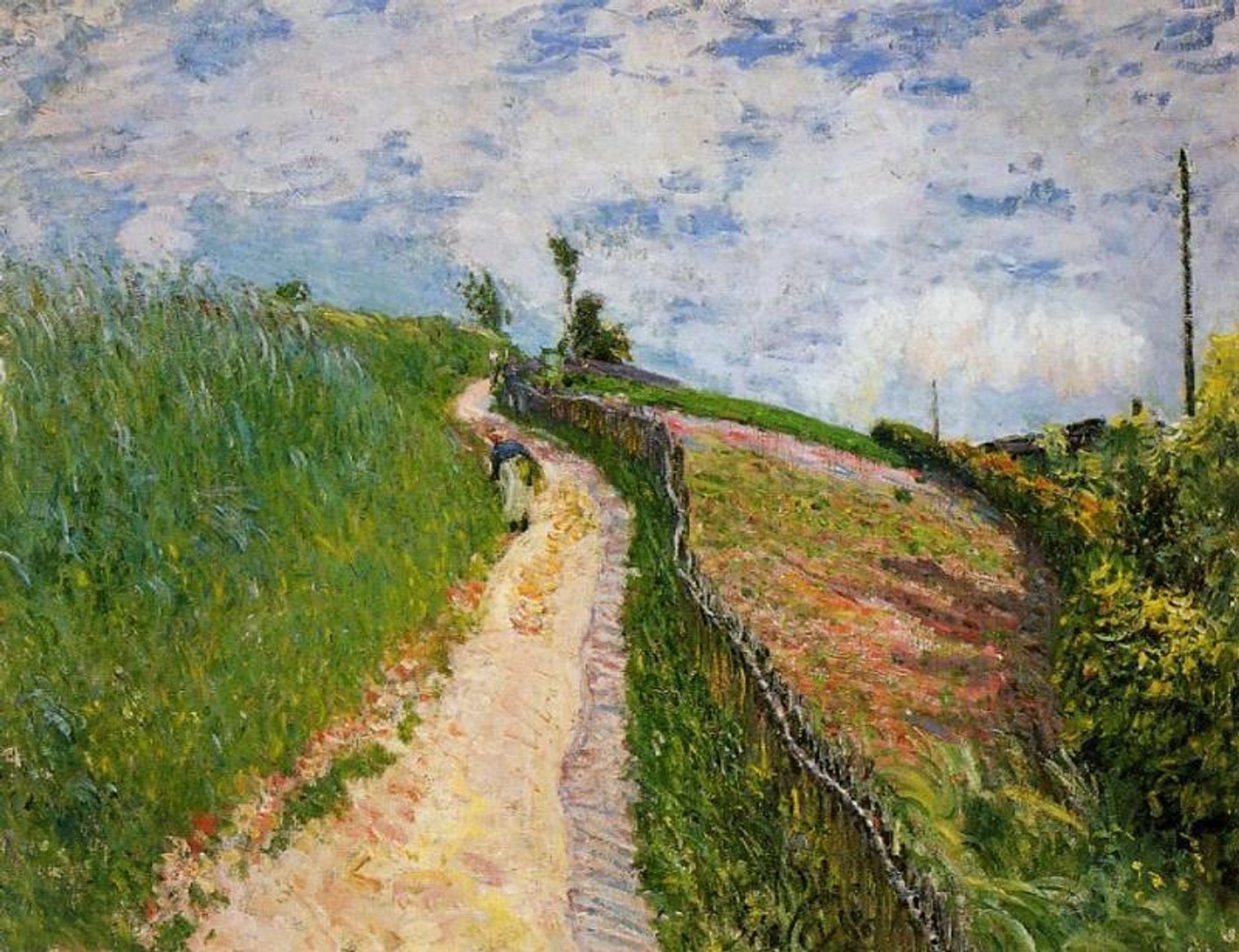 The Hill Path, Ville d Avray by Alfred Sisley