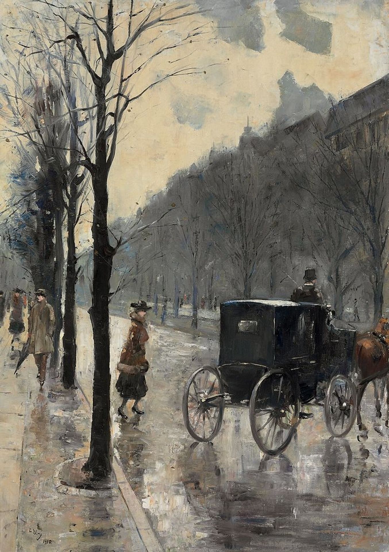 Am Kurfürstendamm by Lesser Ury