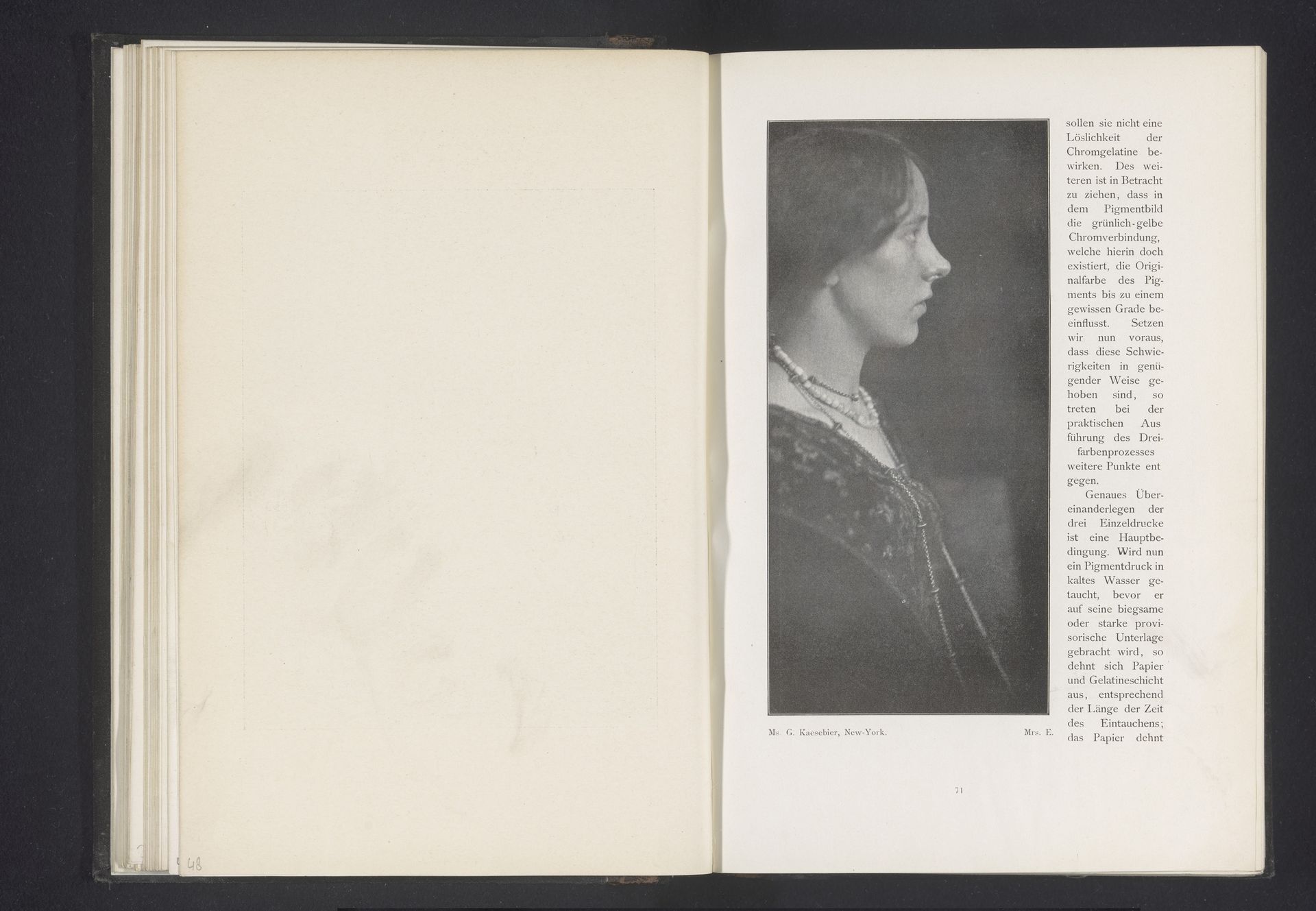 Portret van een onbekende vrouw by Gertrude Kasebier