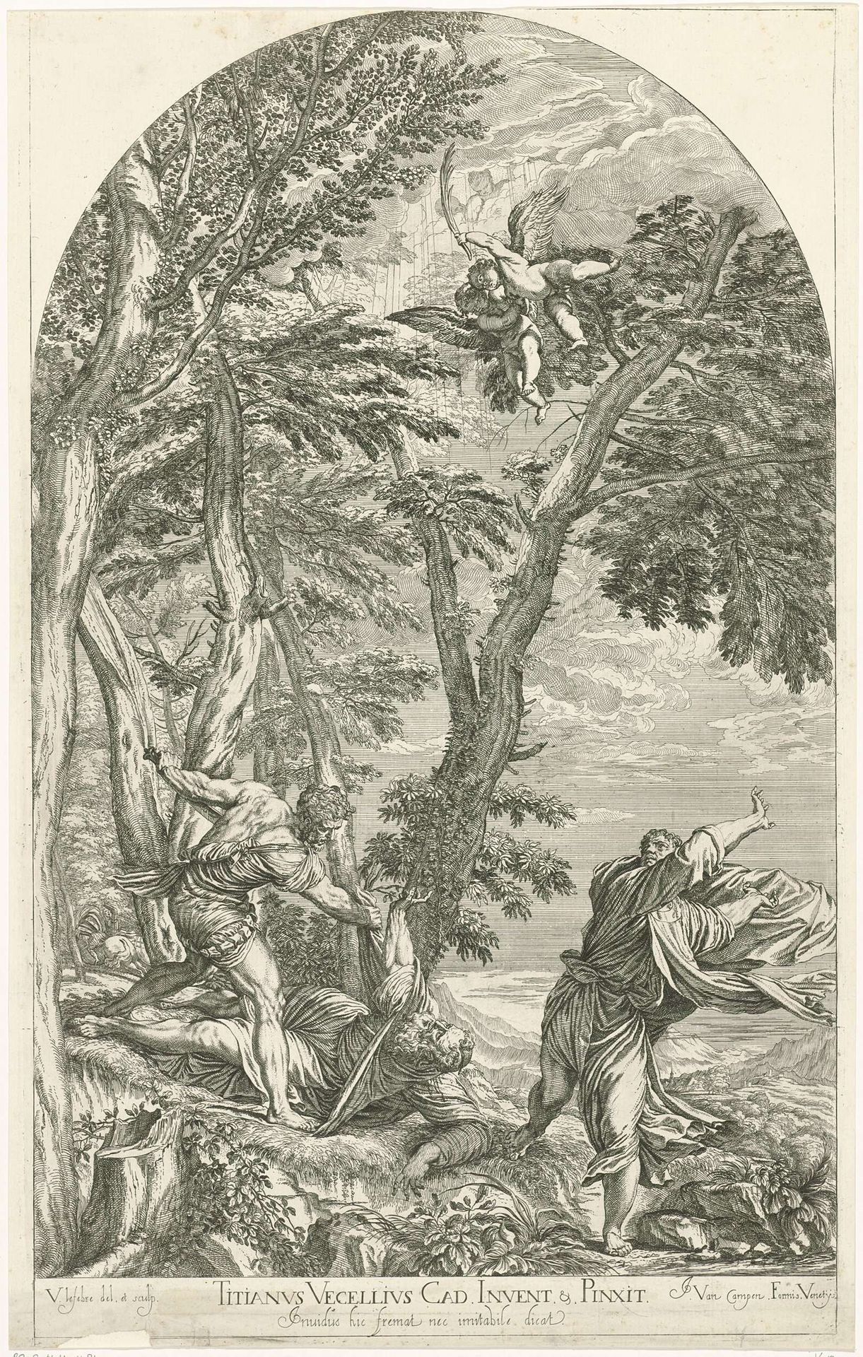 Martelaarschap van H. Petrus Martyr van Verona by Valentin Lefebvre