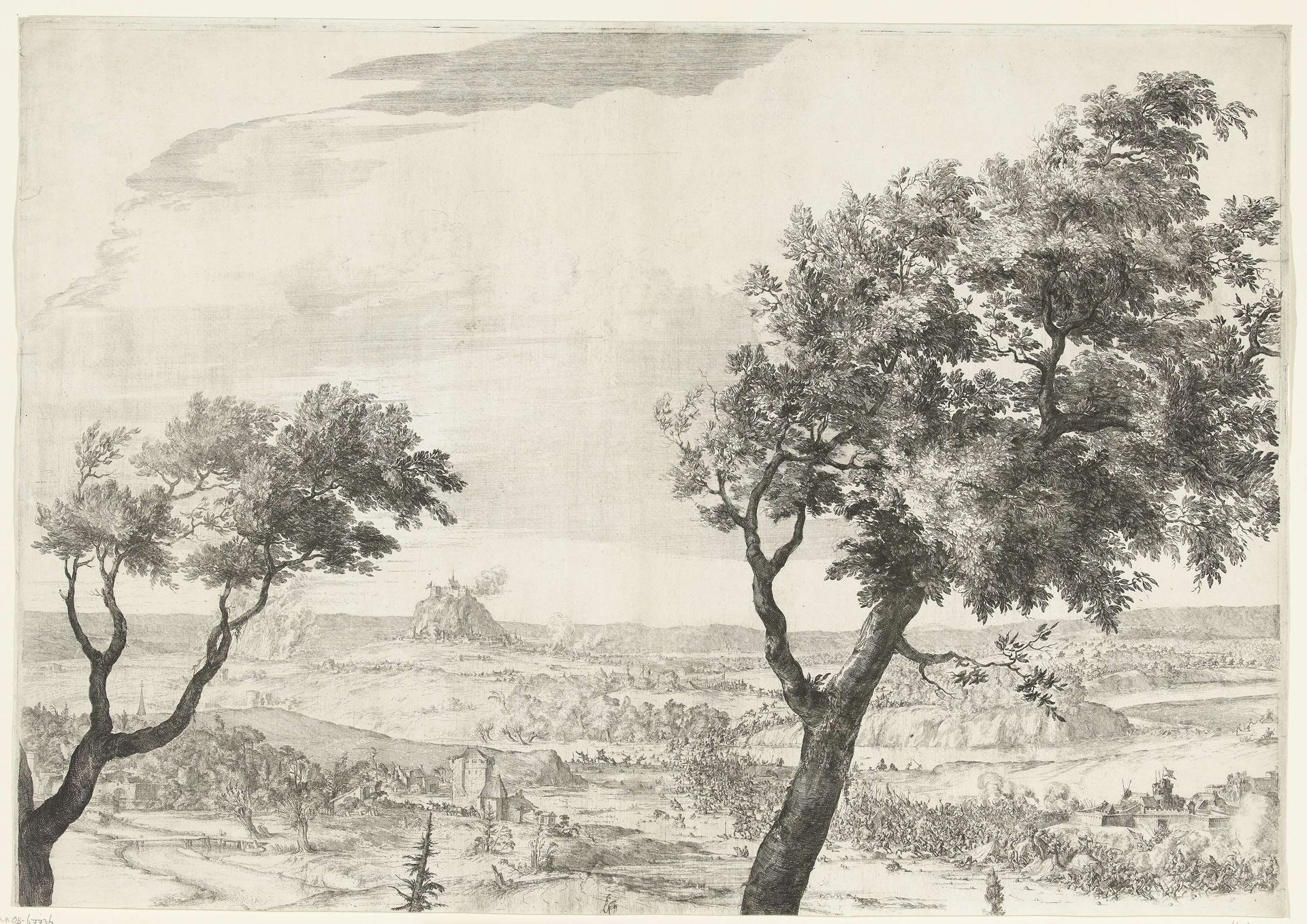Overwinning van hertog Karel V van Lotharingen en markgraaf Lodewijk Willem van Baden-Baden op de Turken, 1687 by Romeyn de Hooghe
