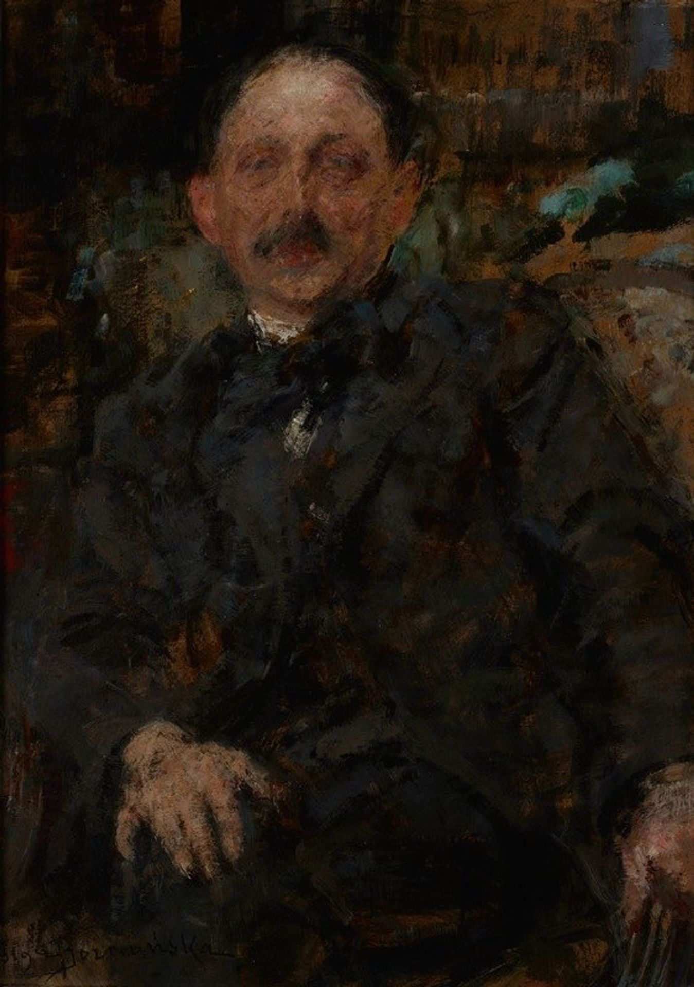Portrait of Painter Marcin Samlicki by Olga Boznanska