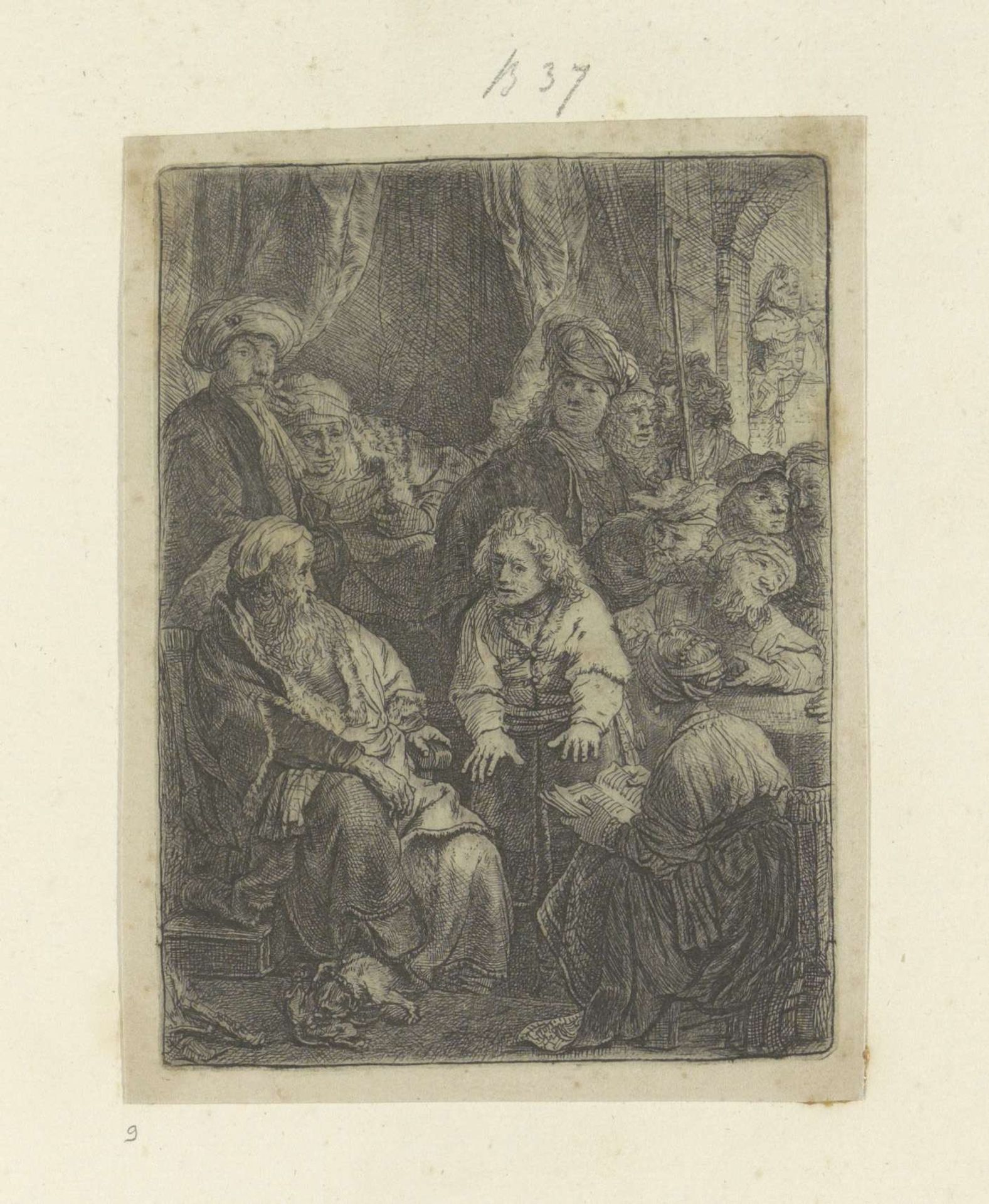 Jozef vertelt zijn dromen by Rembrandt van Rijn