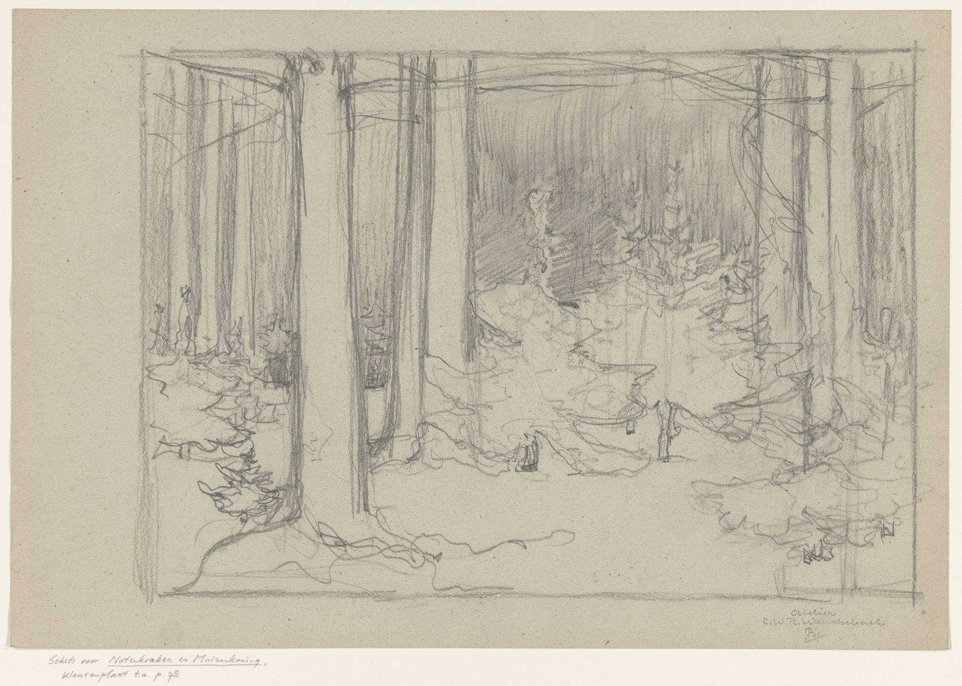Kerstbomenbos by Willem Wenckebach