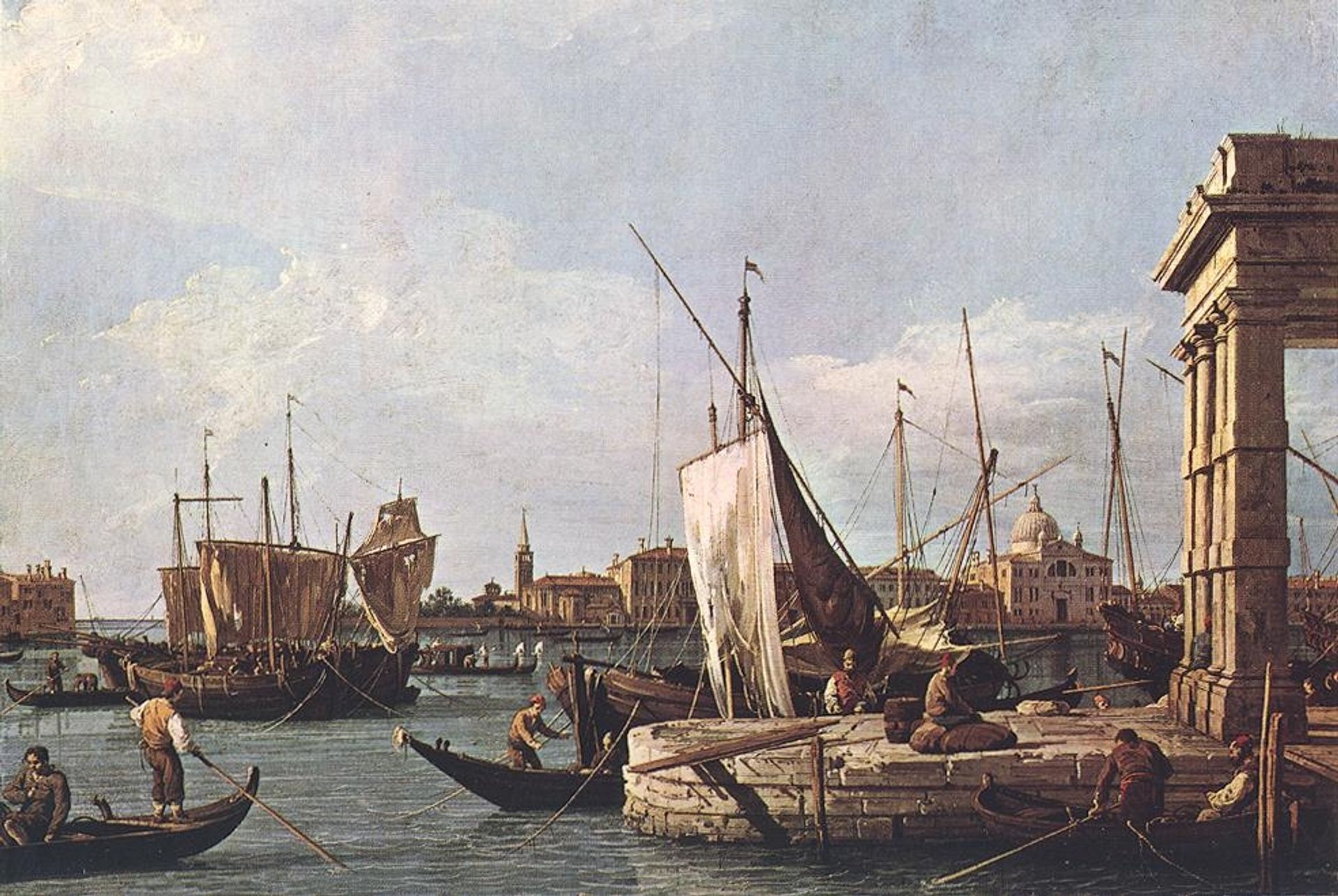 The Punta della Dogana by Canaletto