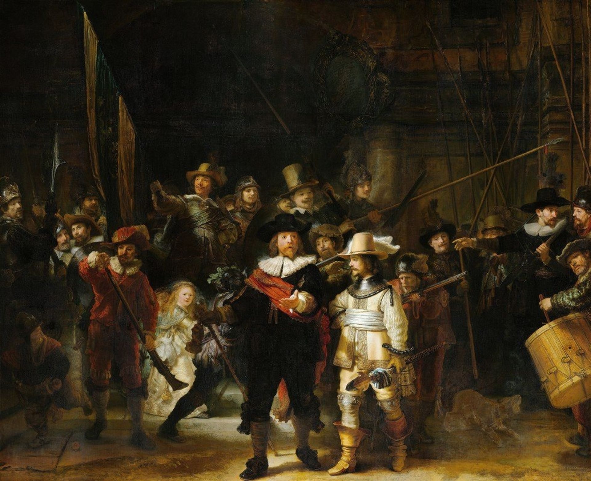 Night Watch, Militia Company of District II under the Command of Captain Frans Banninck Cocq by Rembrandt van Rijn