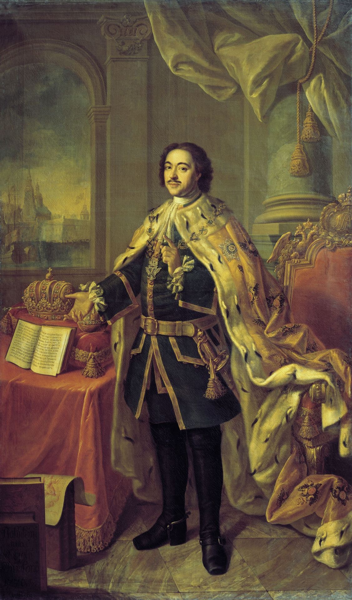 Portrait of Tsar Peter I by Aleksey Antropov