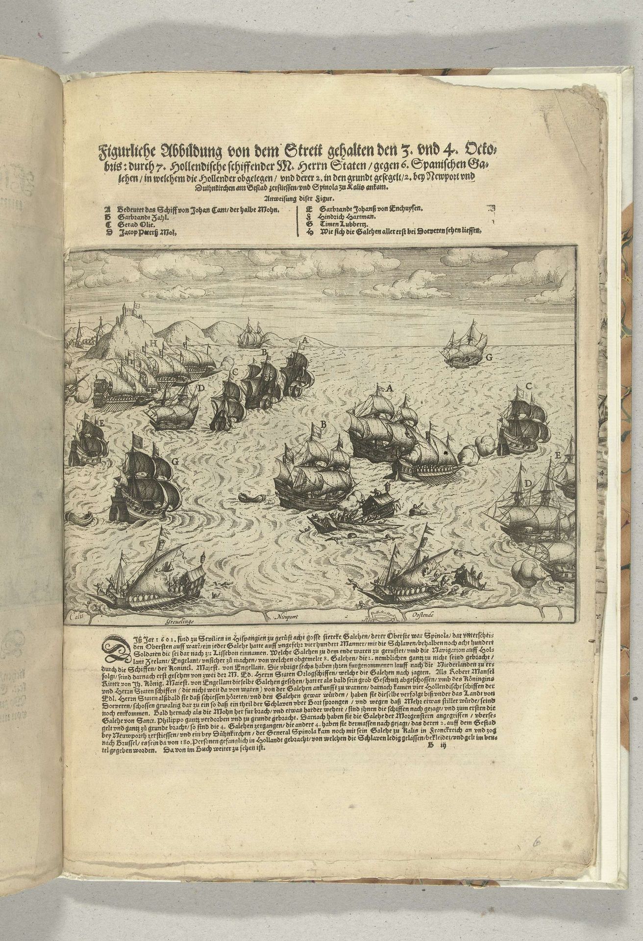 Vernietiging van Spaanse galeien, 3 oktober 1602 by Anonymous