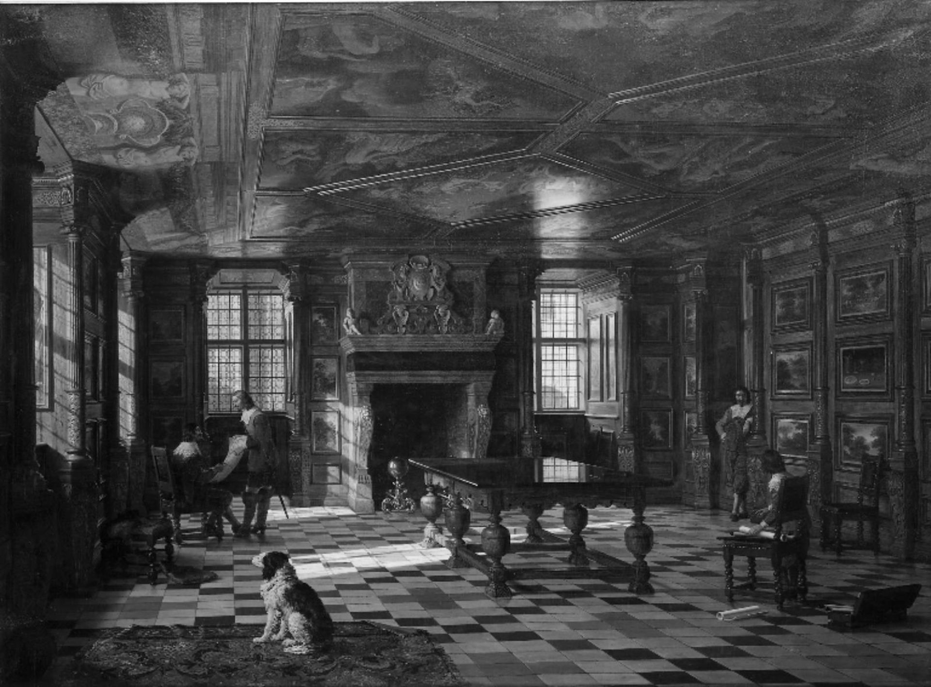 Christian IV's Audience Chamber at Rosenborg Palace, Copenhagen by Heinrich Hansen