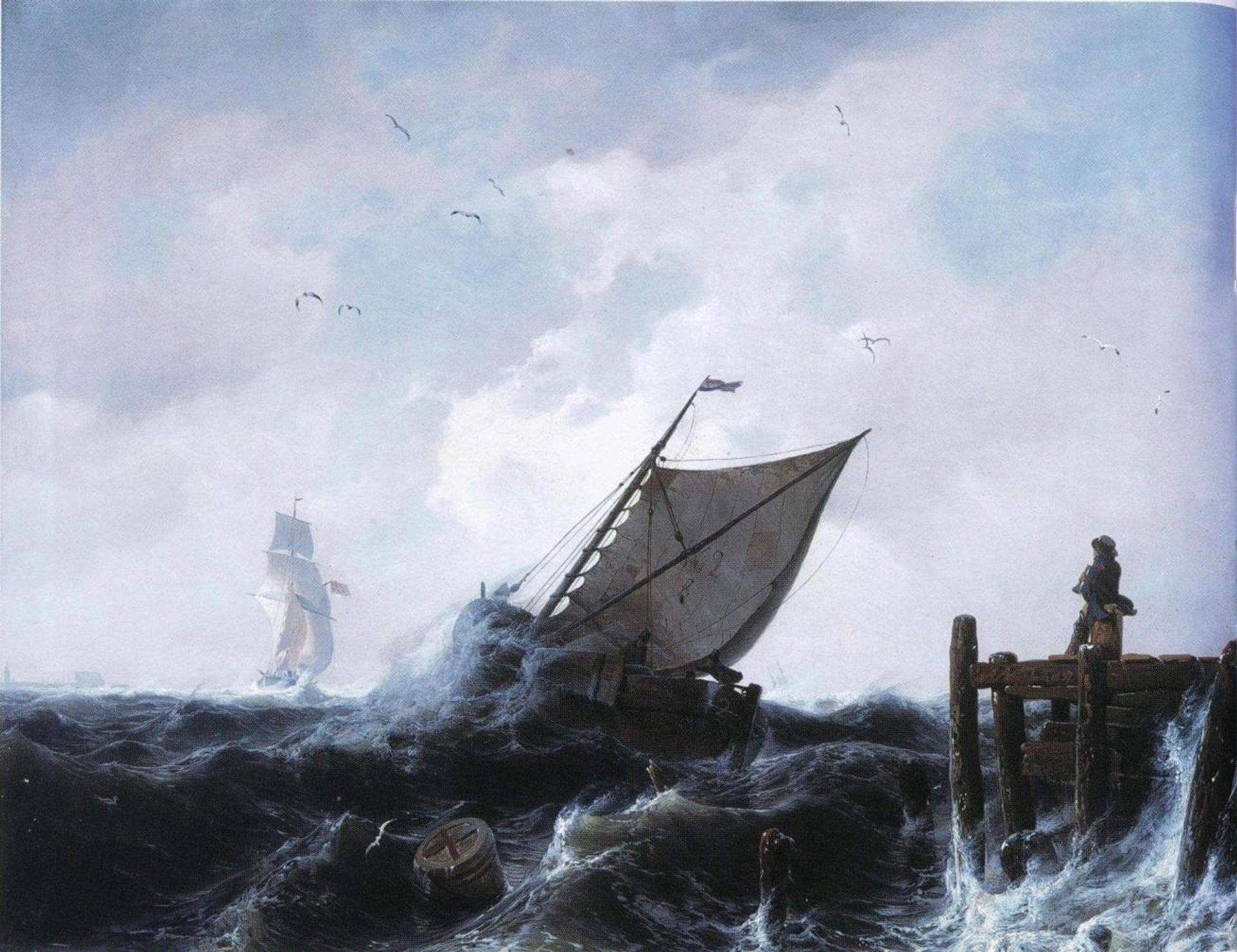 Storm on the Black sea by Andreas Achenbach