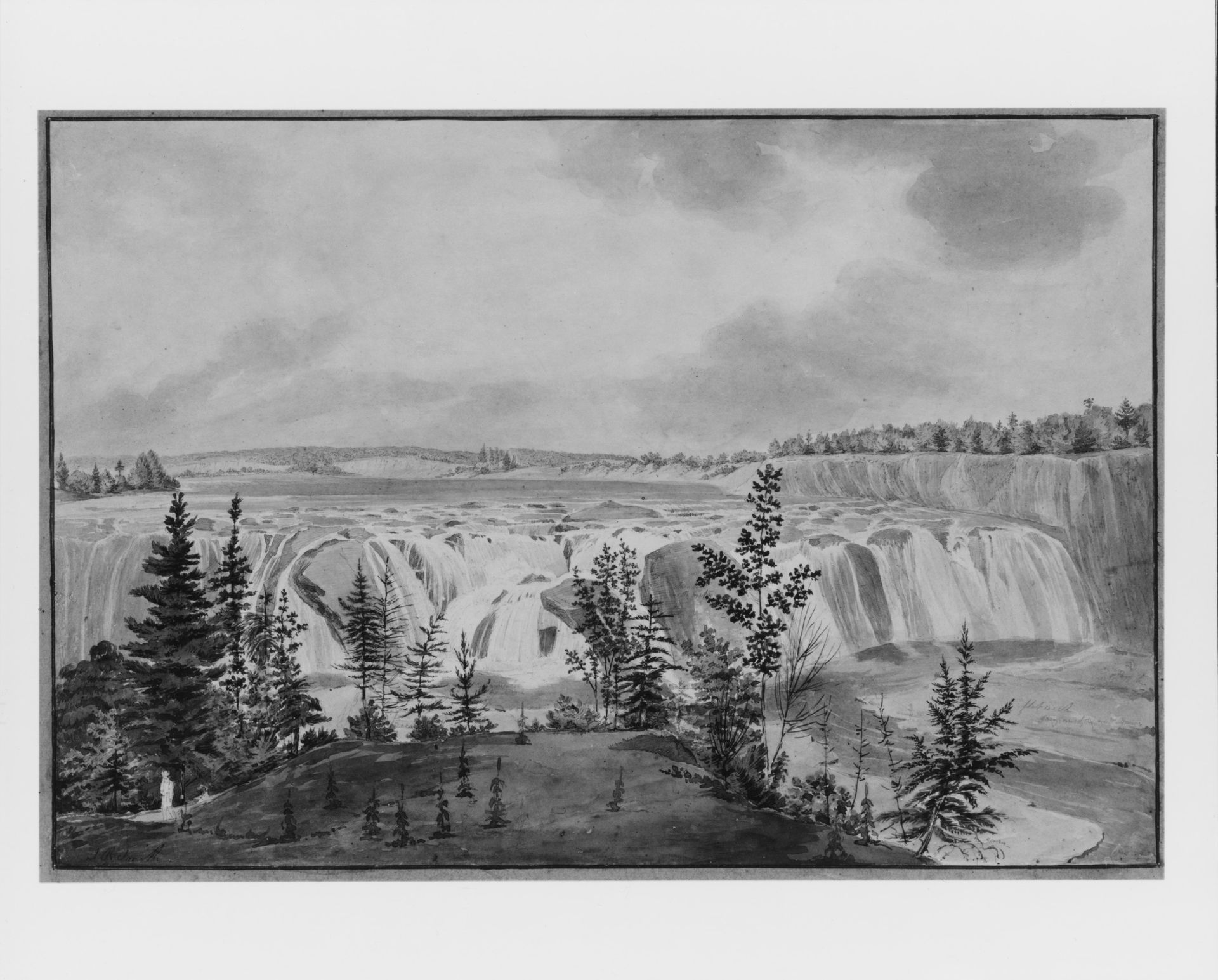 Cohoes Falls on Mohawk River, New York by John Rubens Smith