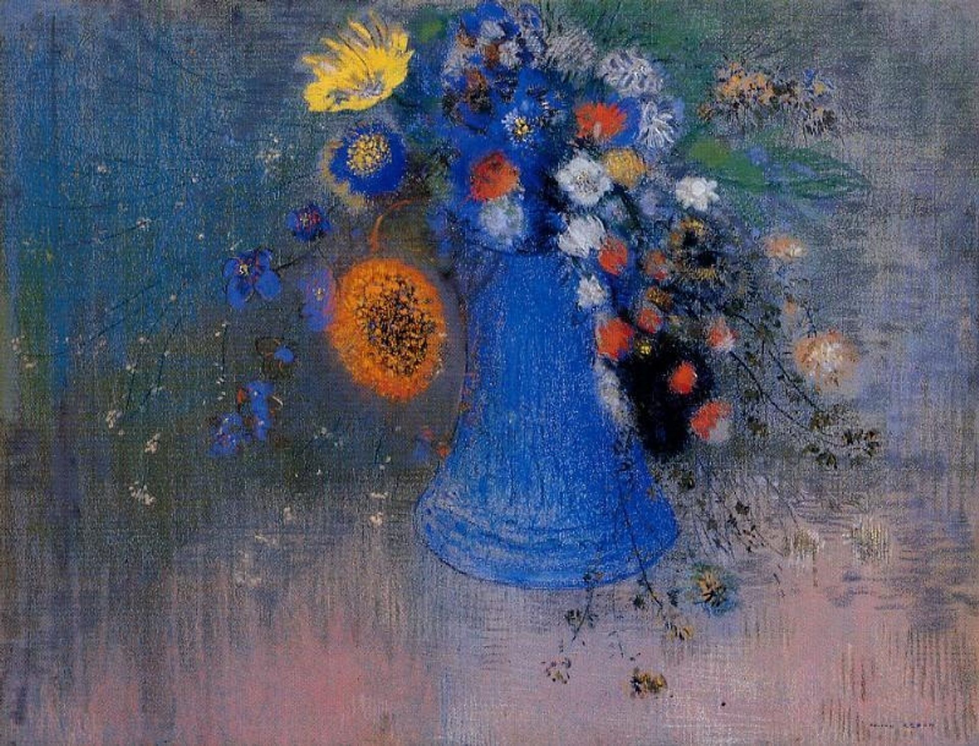 Vase of Flowers by Odilon Redon