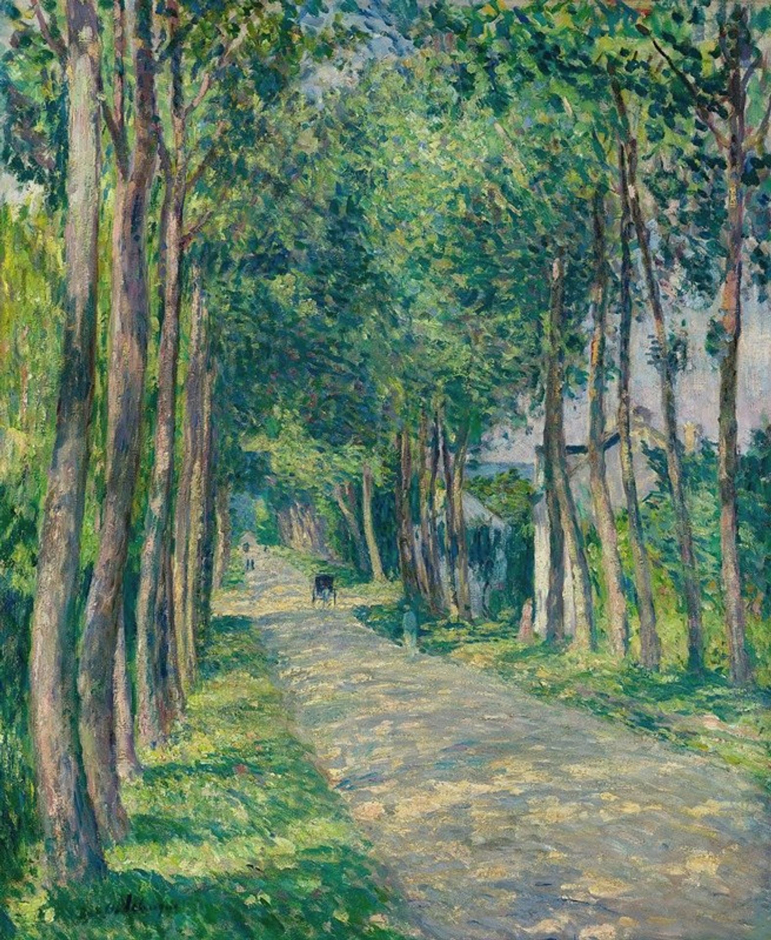 Attelage Sur Une Route Ensoleillée by Henri Lebasque
