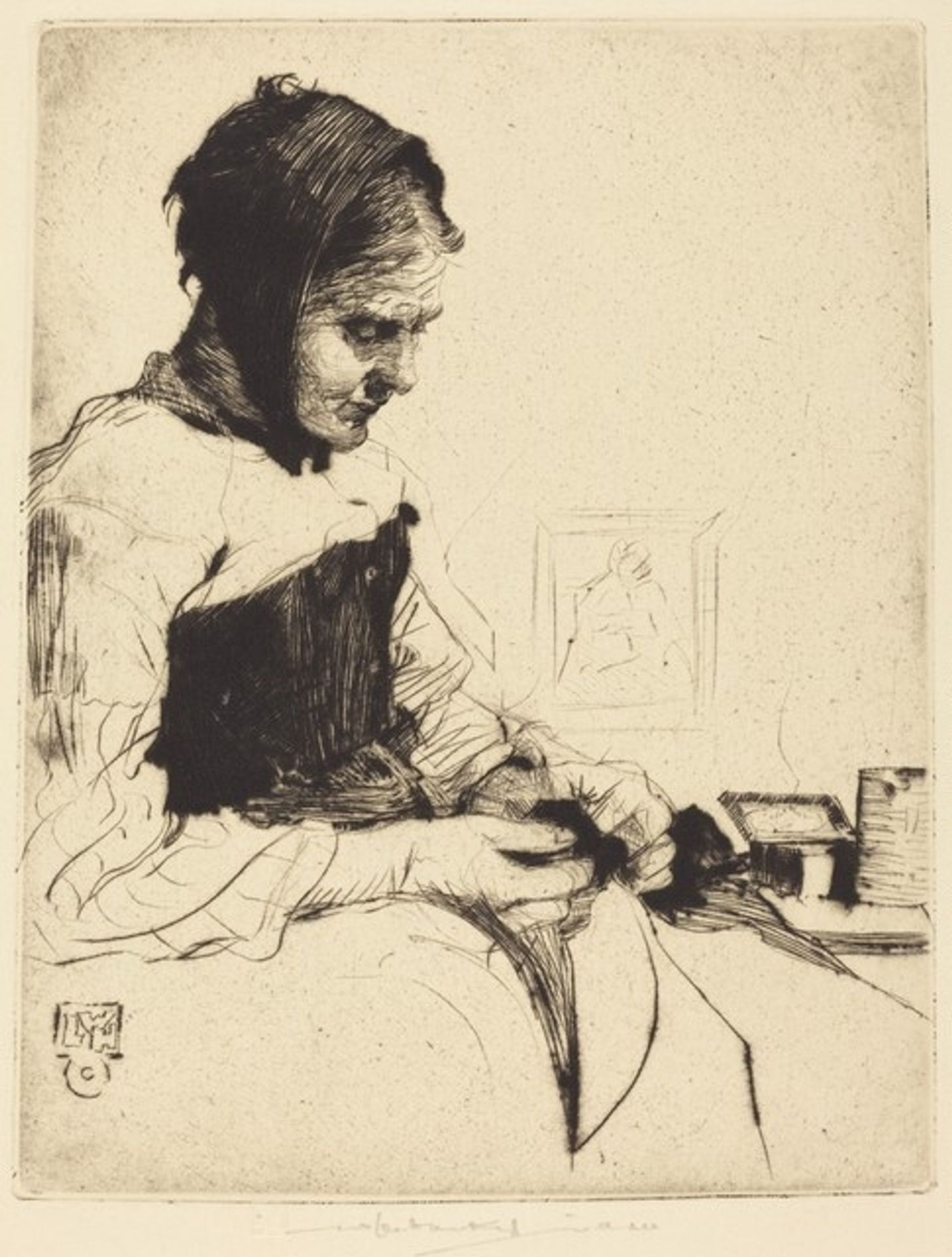 Sewing by William Lee-Hankey